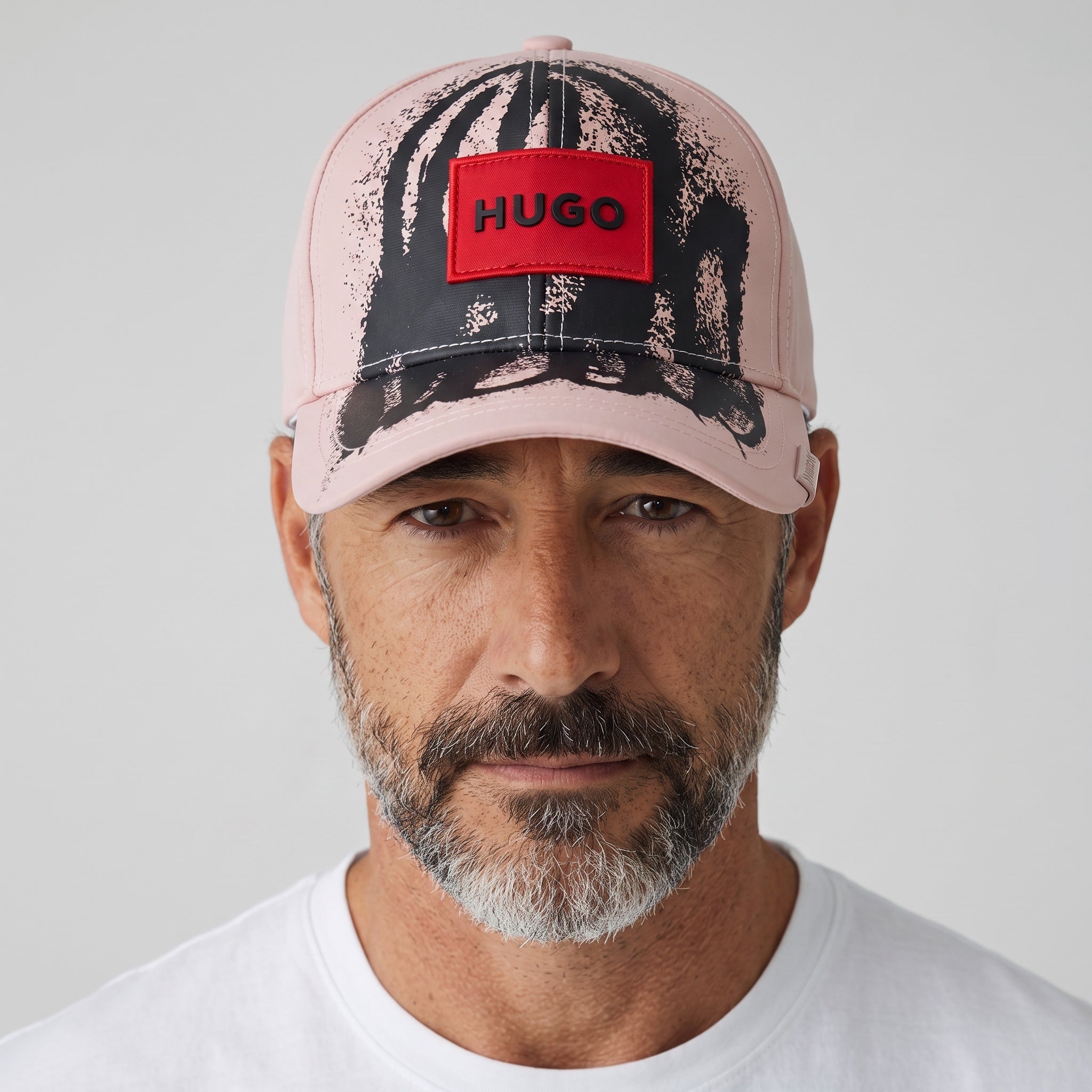 HUGO Baseball Cap – Pink Splatter Print 🧢🔥