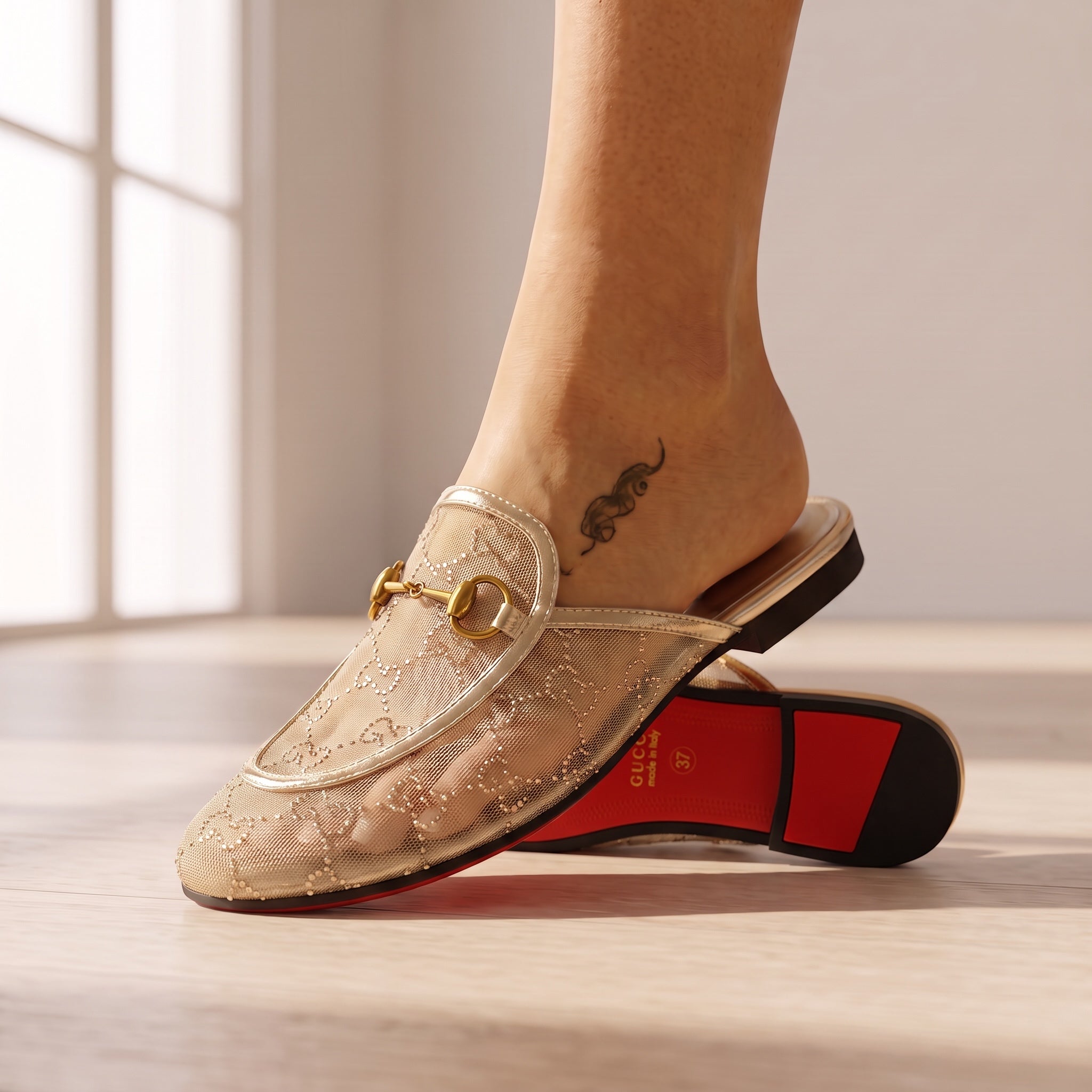 Gucci Horsebit Mule β Beige Gold π₯Ώ