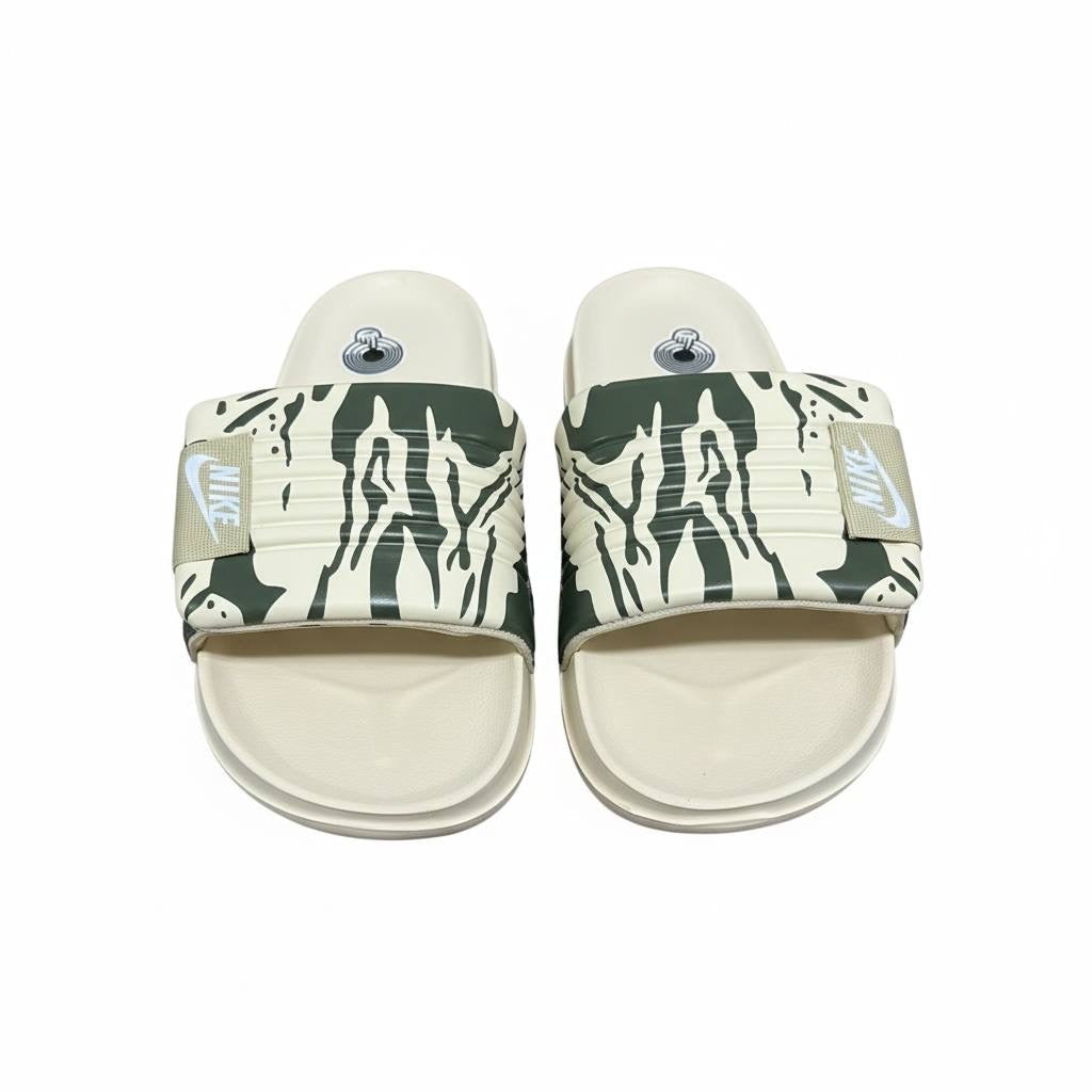 Nike Camo Slides β Beige & Olive Edition π€π’