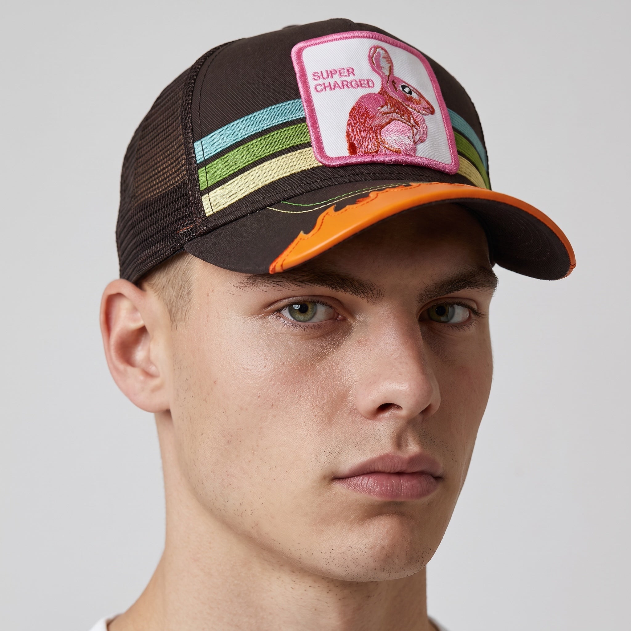 Goorin Bros Trucker Cap – Brown Bunny Patch 🐰🧢