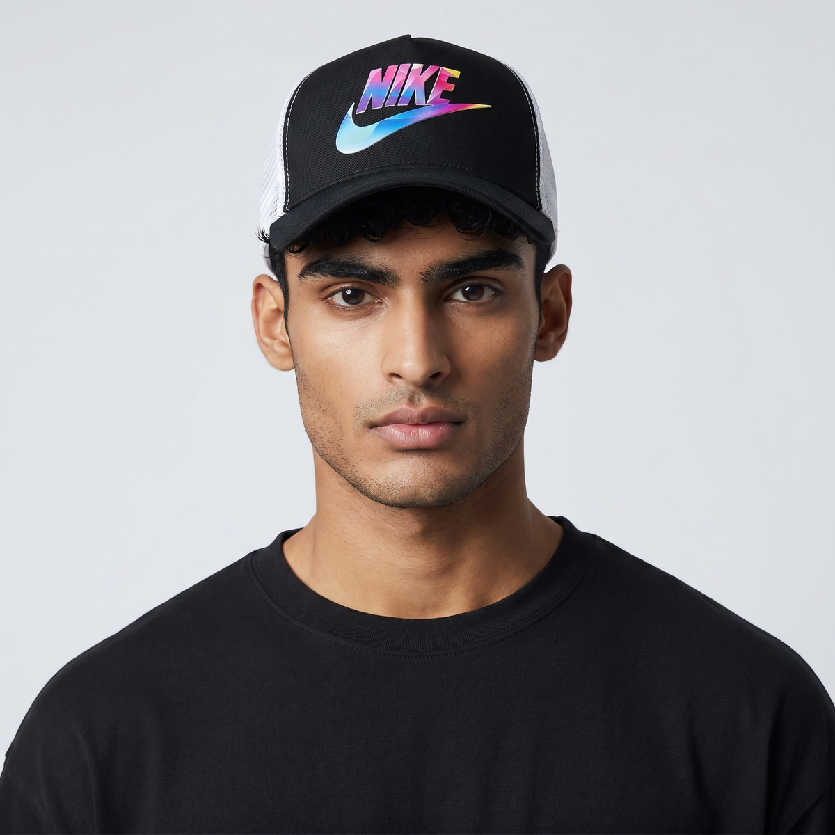 š§¢ Nike Trucker Cap ā Rainbow Swoosh Street Edition šš„