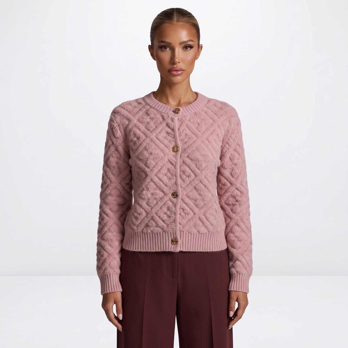Louis Vuitton Knit Cardigan — Pink