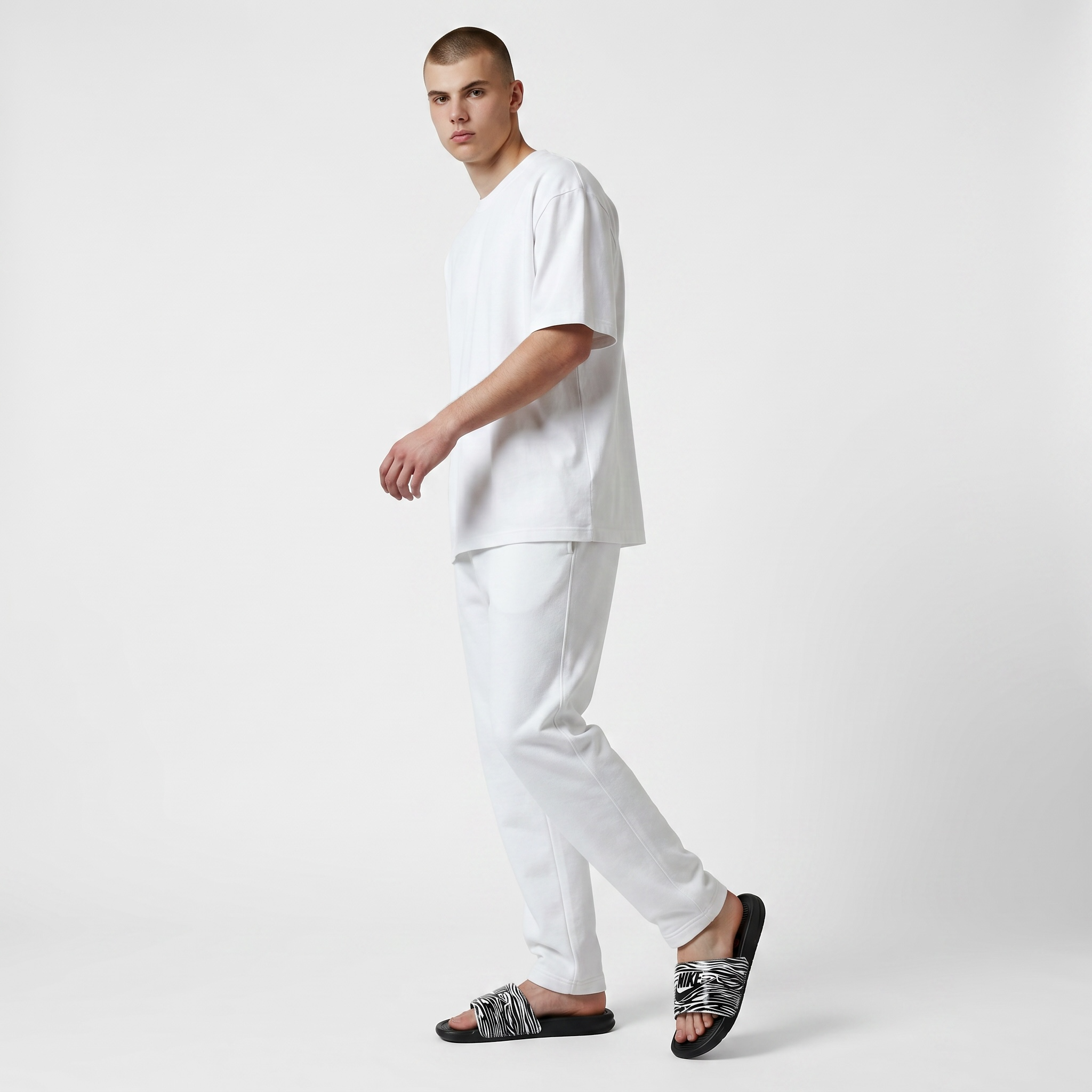 NIKE Zebra Slide Sandals β Black & White Edition π€β‘