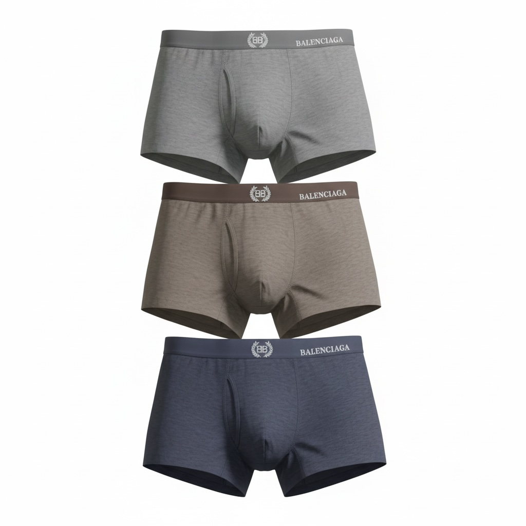 Balenciaga Premium Cotton Boxer Set β 3-Pack Essentials π©²β¨
