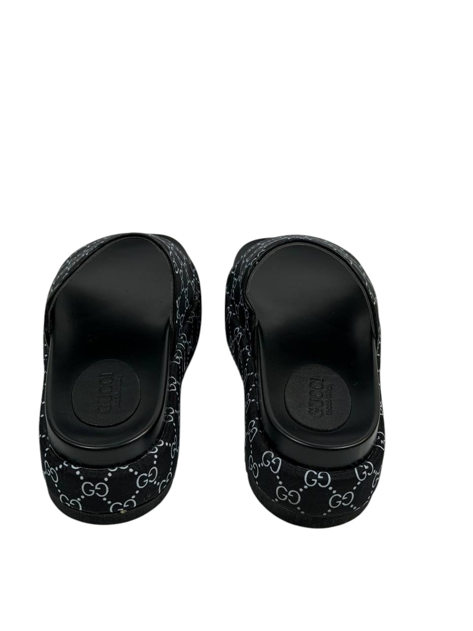 GUCCI GG Canvas Slide Sandals β Black Monogram Edition π€π