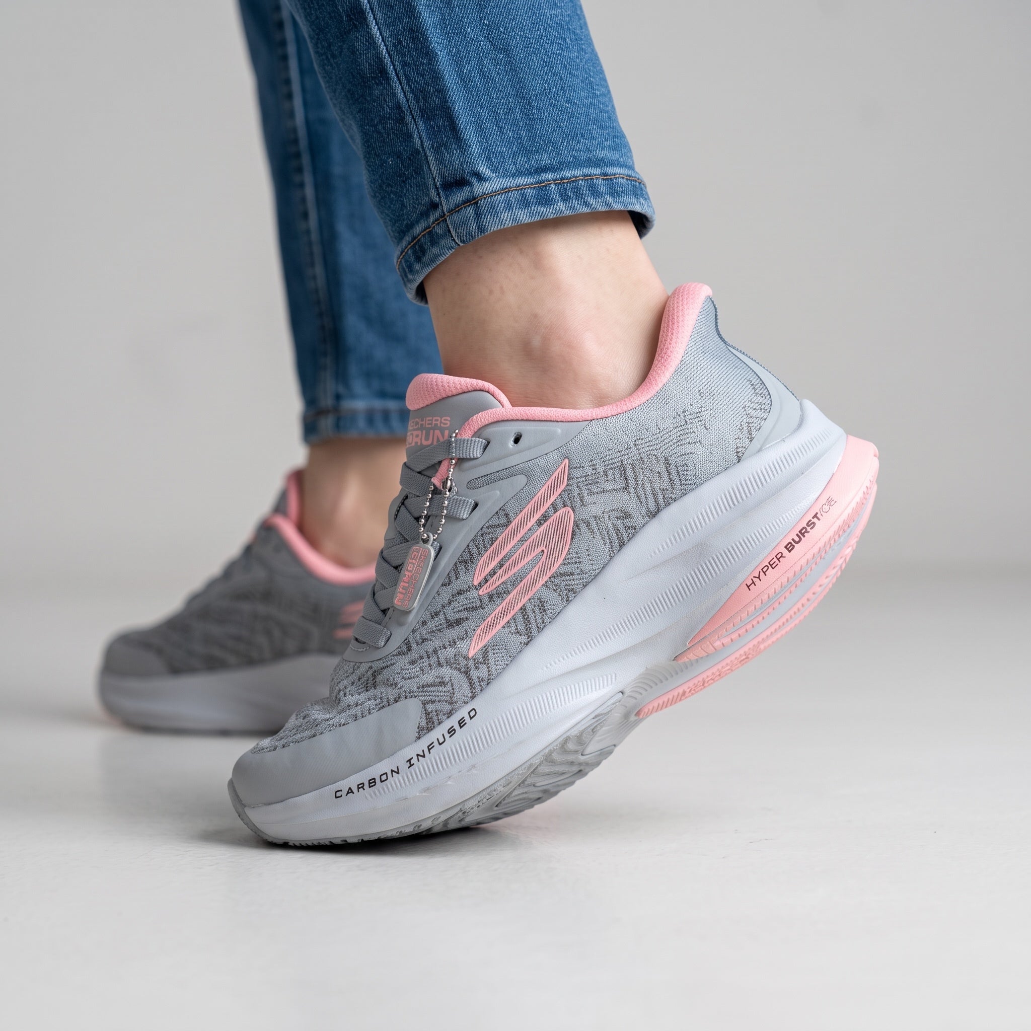 Skechers Running Sneaker – Grey & Pink 👟💕