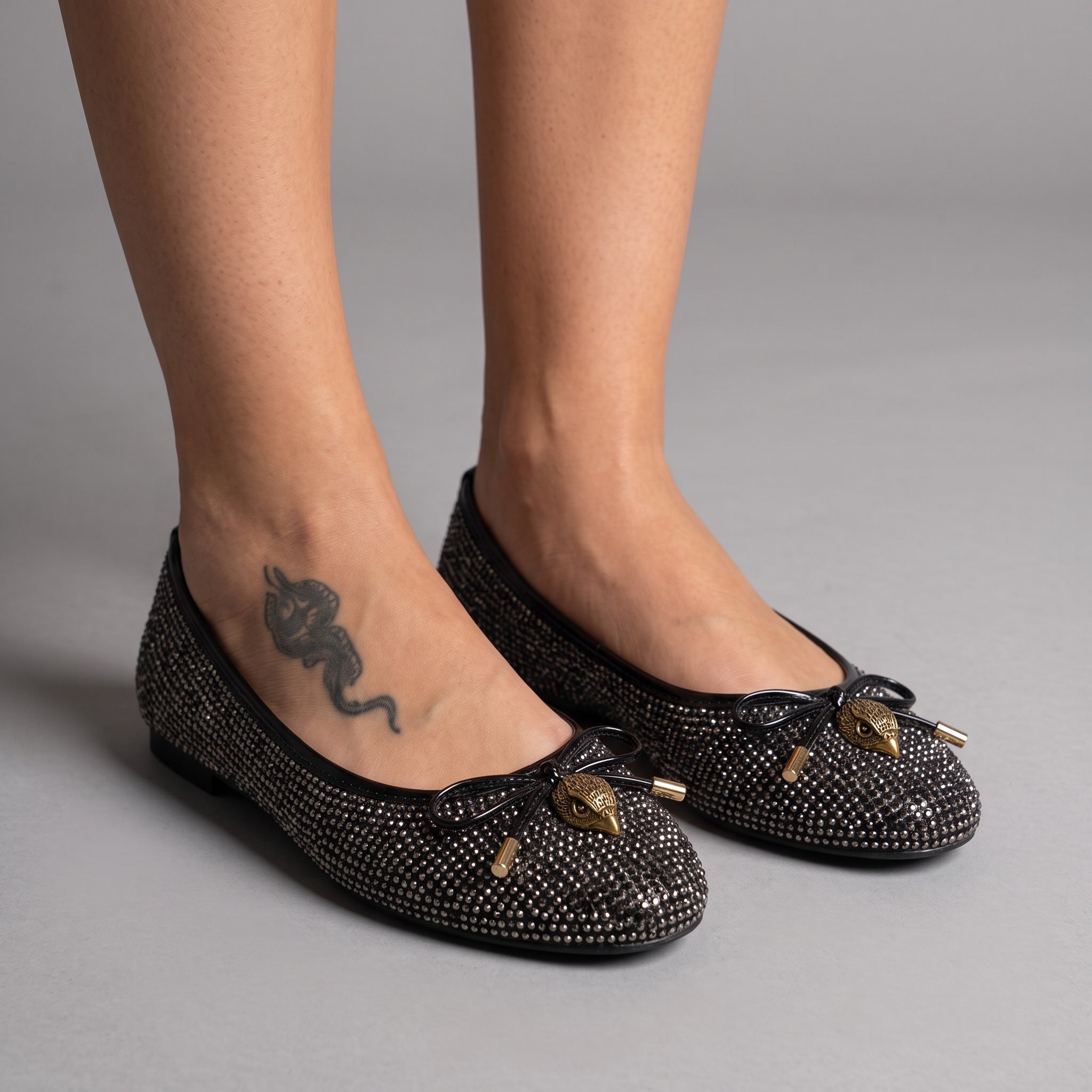 Kurt geiger Crystal Ballet Flat β Black β¨