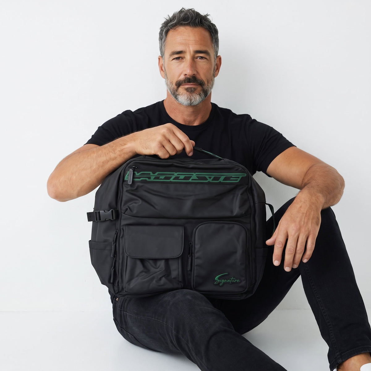 Lacoste Adventure Backpack β Black/Green ππ