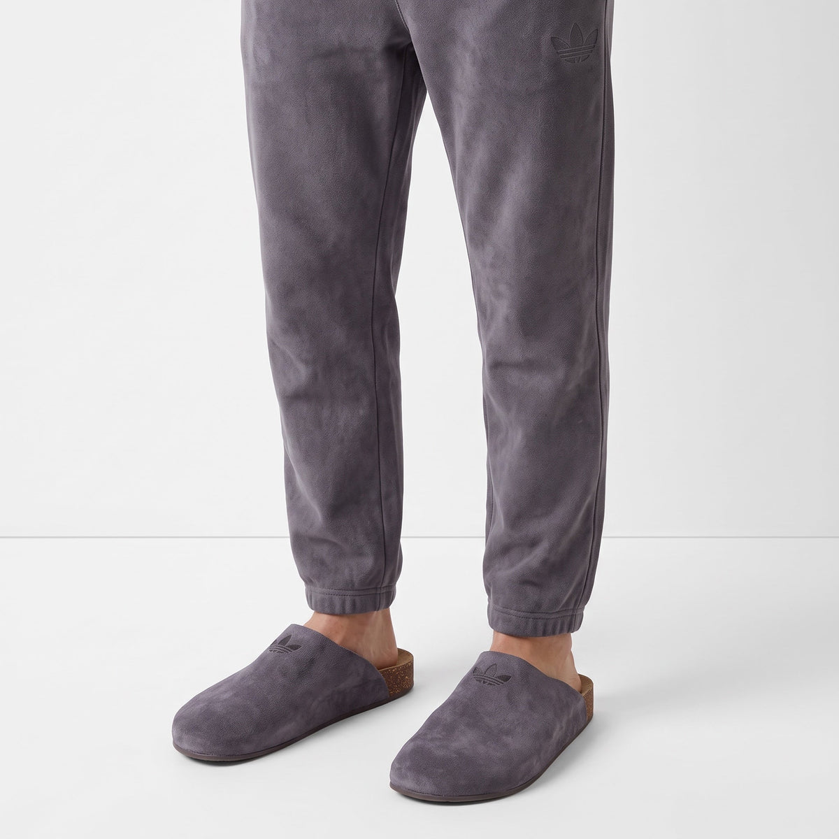 Adidas Mule Suede Clog — Grey