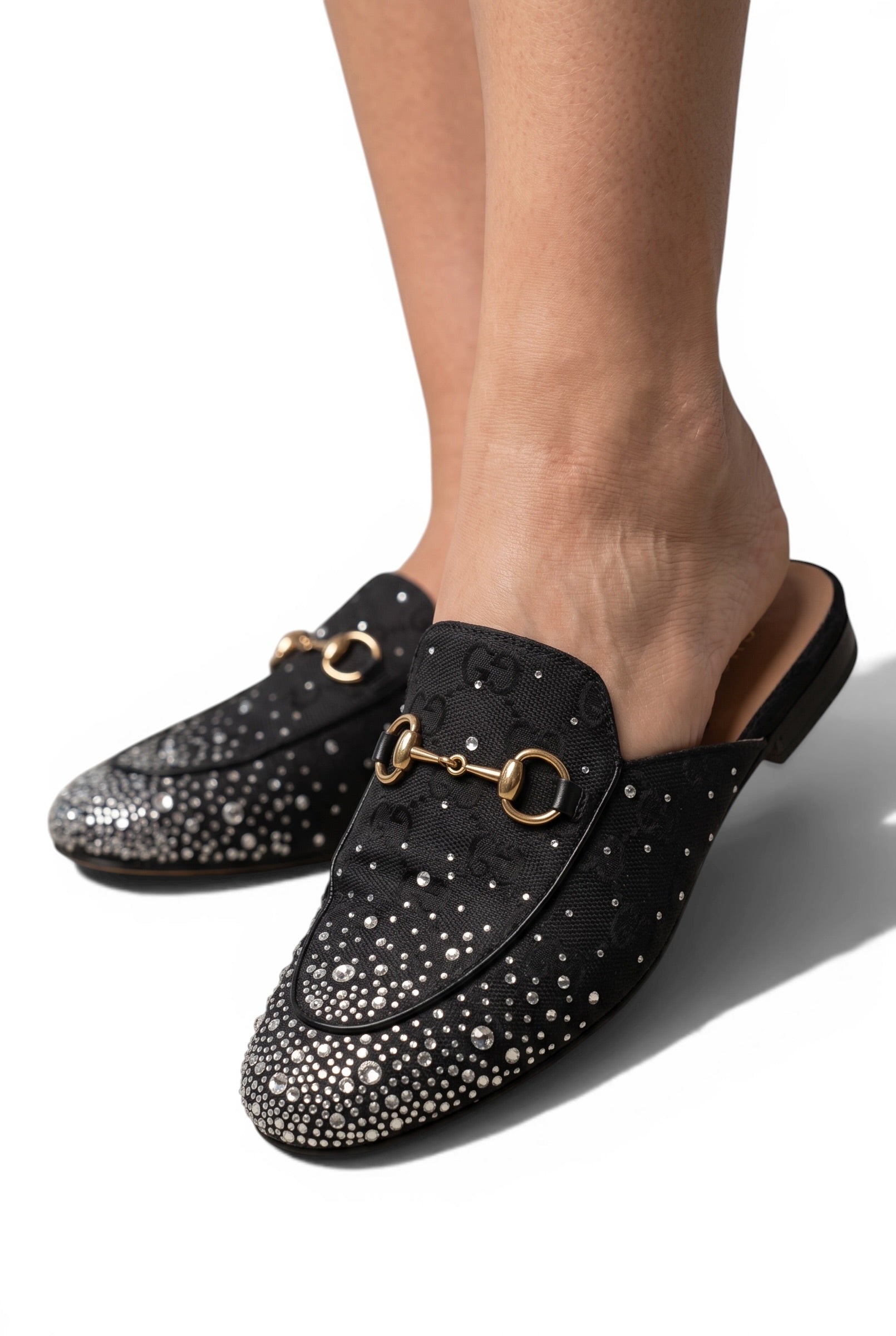 GUCCI Crystal Horsebit Mules π€β¨ | Glam Statement Luxury