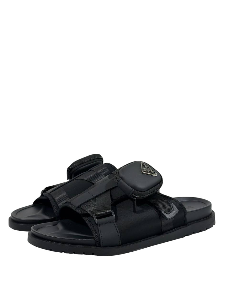 Prada Tactical Pocket Slides β Black Utility Luxury π€β‘