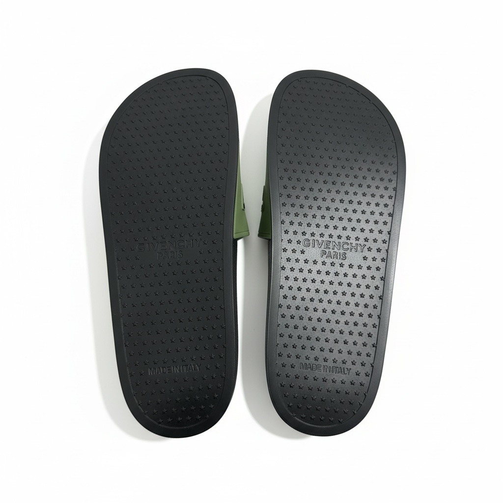 Givenchy Paris Logo Slides β Olive & Black Edition π«π€