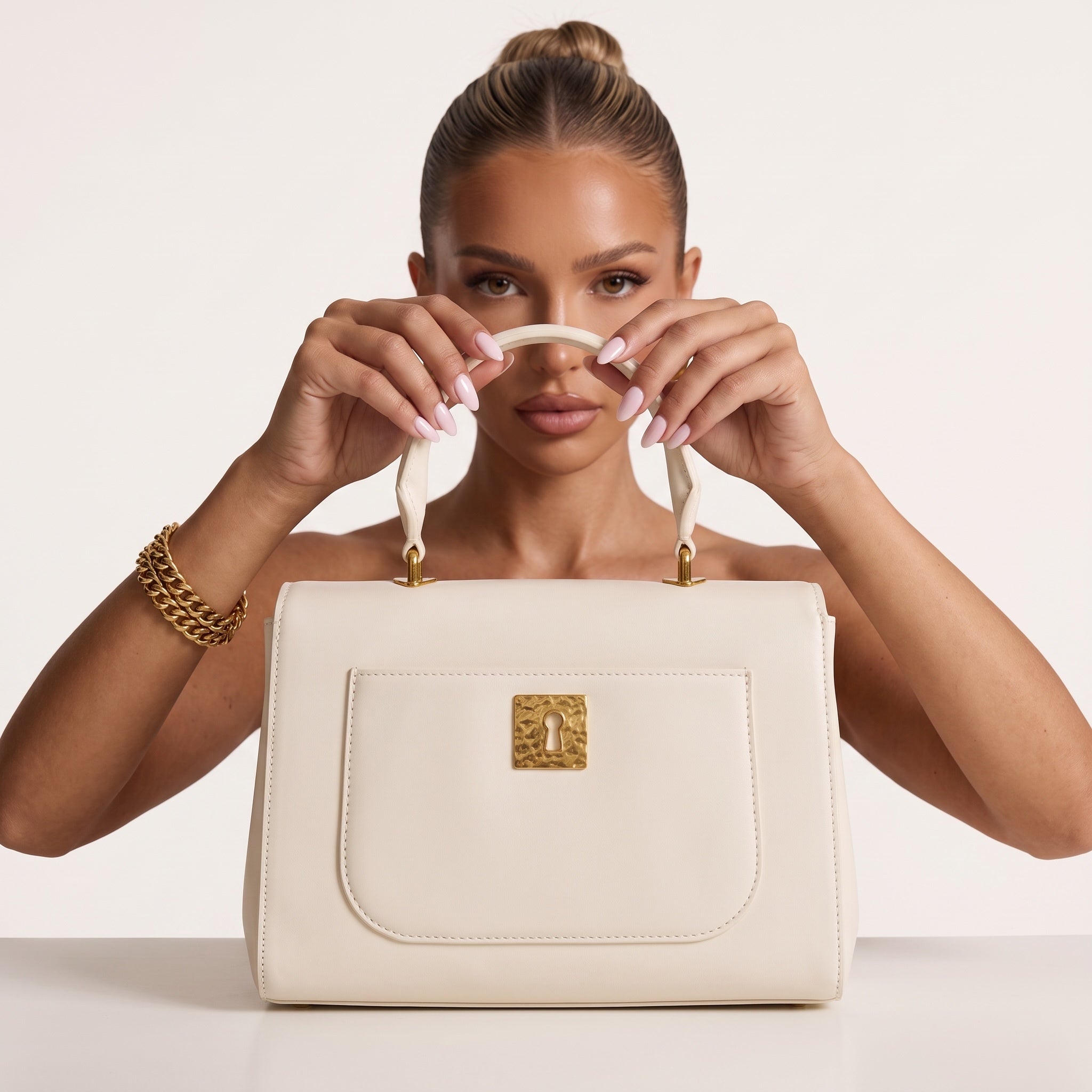 Schiaparelli Top-Handle β White Embellished πβ¨
