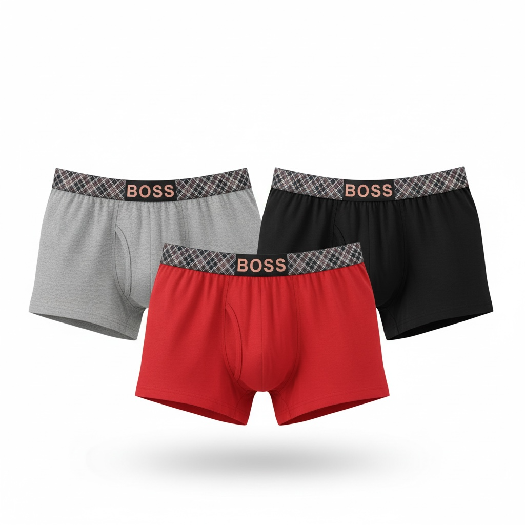 BOSS Boxer Briefs 3-Pack β Bold Comfort & Premium Everyday Fit π©²π₯
