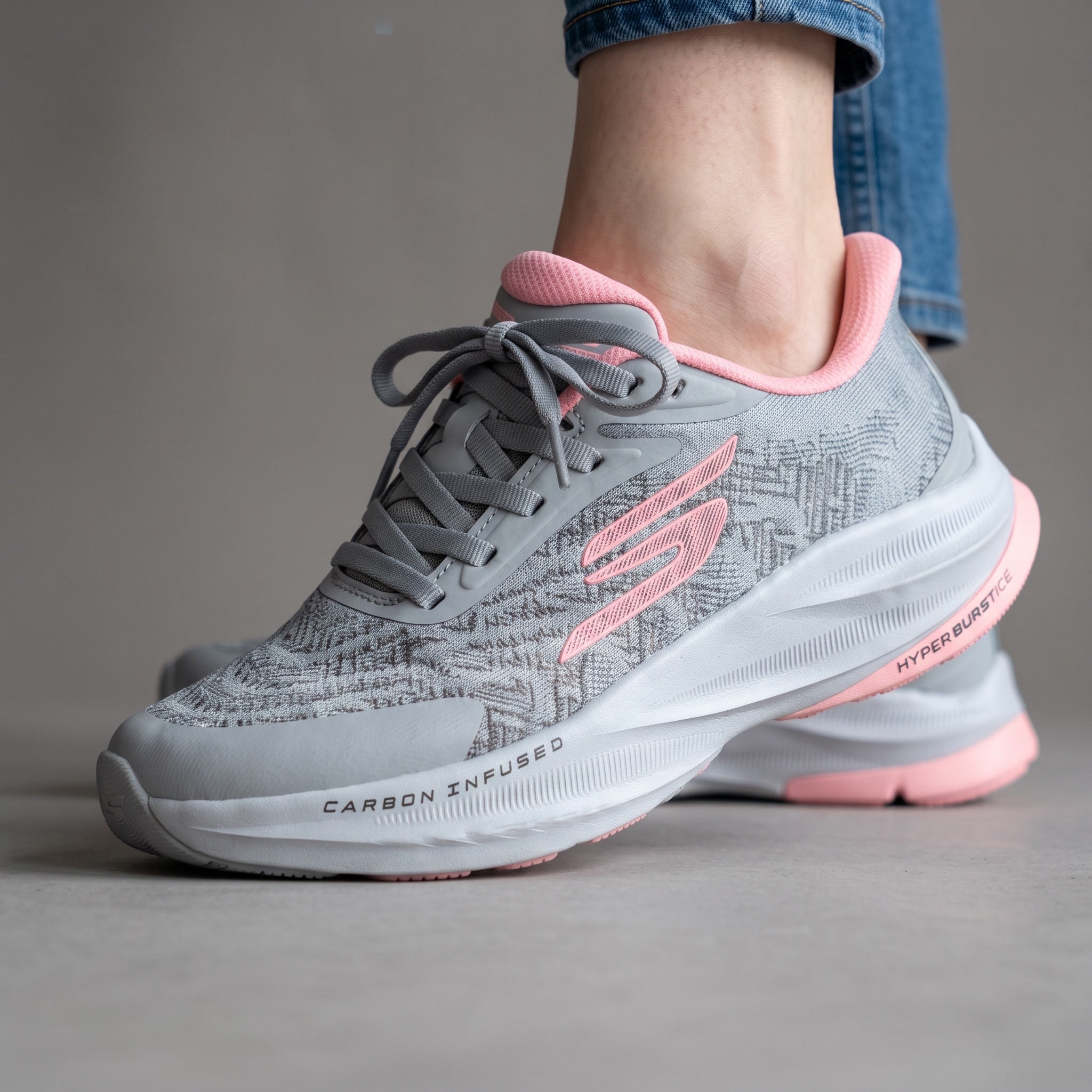 Skechers Running Sneaker – Grey & Pink 👟💕