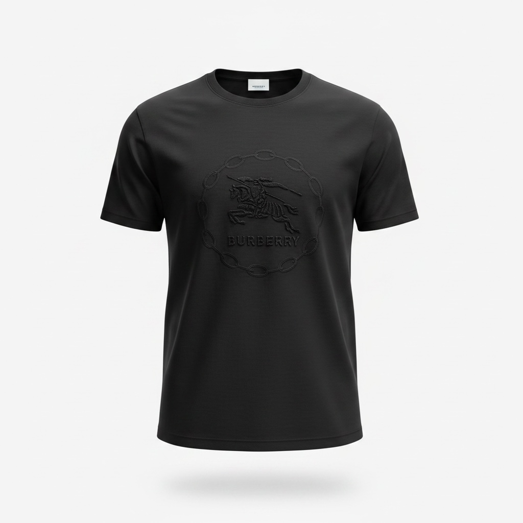 Burberry Black Embossed Logo T-Shirt π€β¨ Ultra Minimal Edition