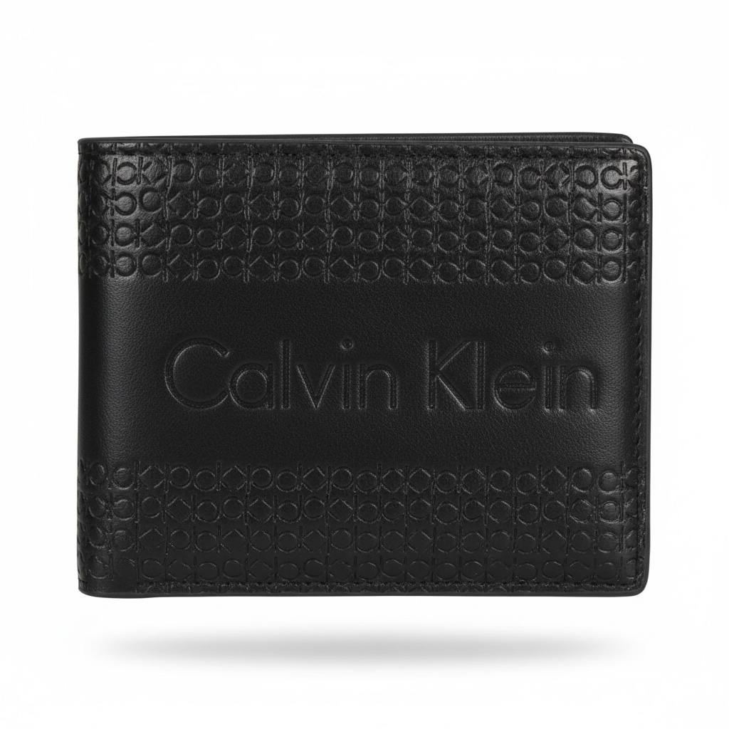 Calvin Klein Black Leather Wallet & Card Holder Gift Set π€β¨