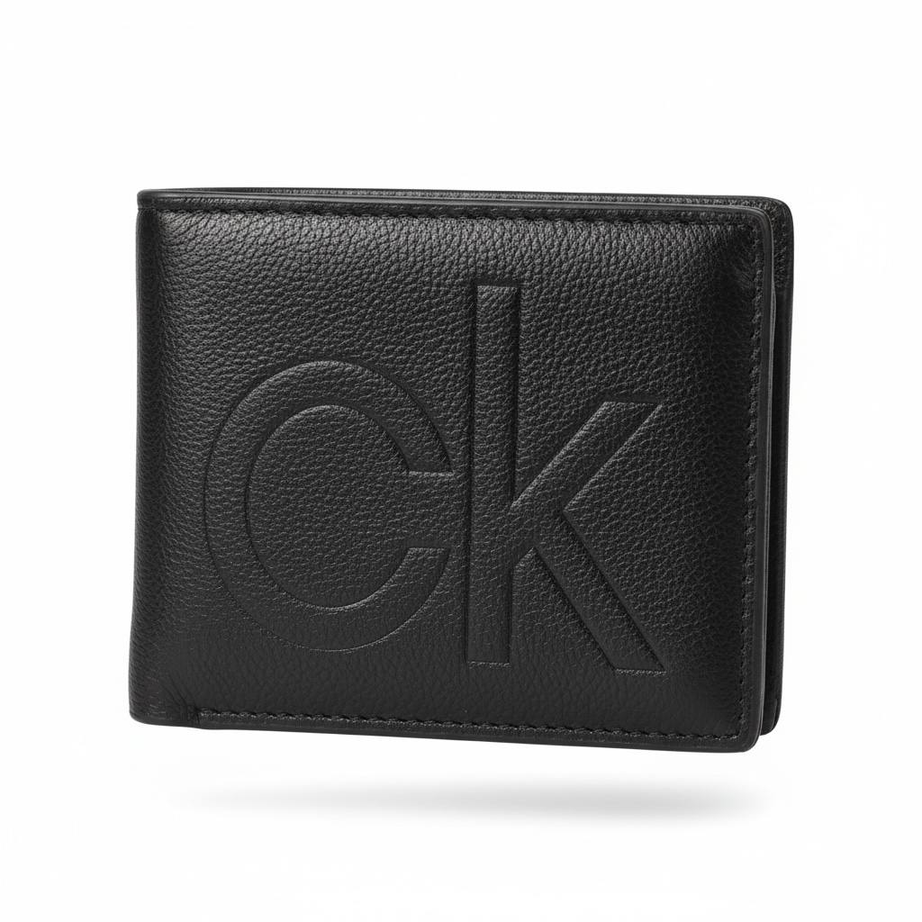 Calvin Klein CK Leather Wallet & Key Holder Set – Black 🖤✨