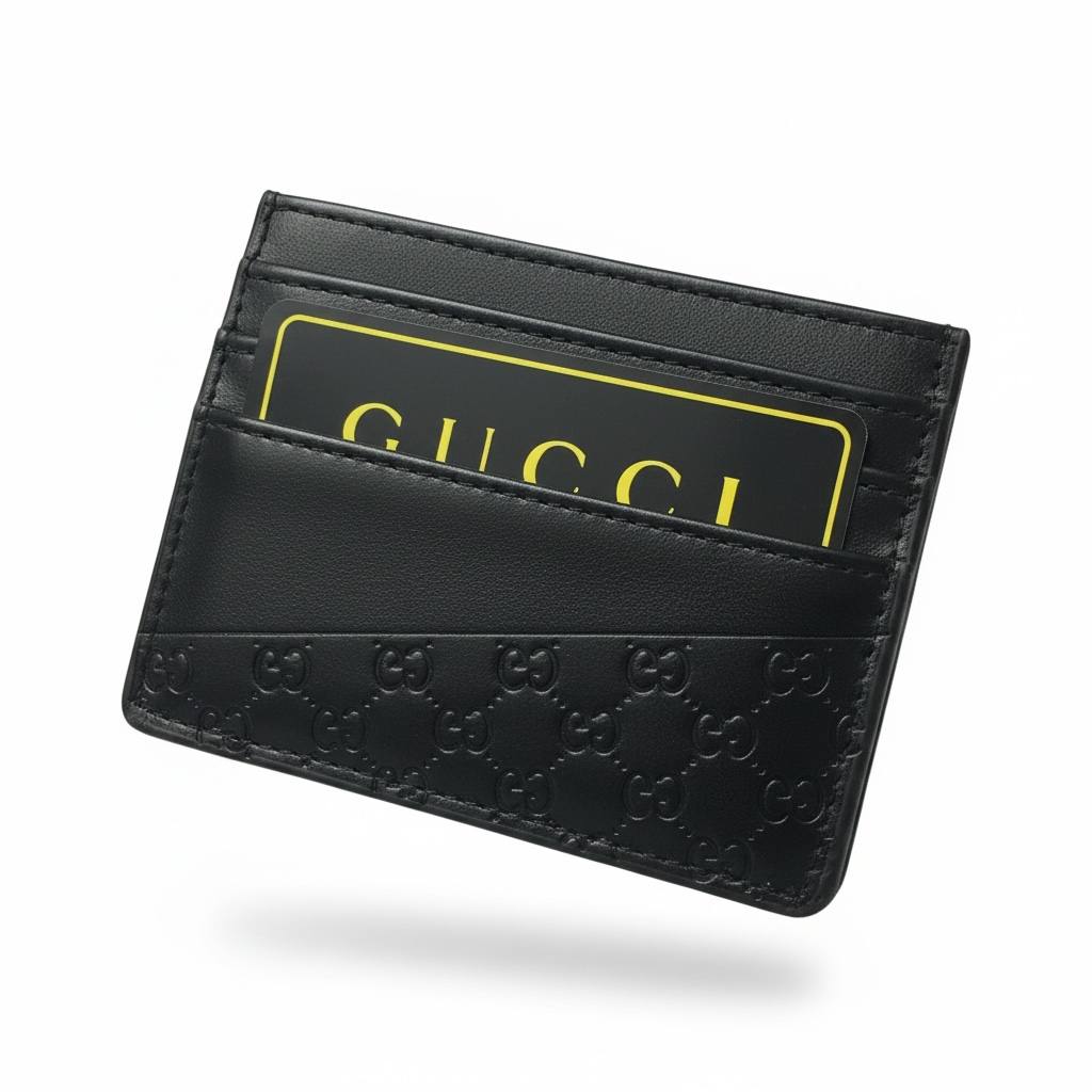 Gucci GG Embossed Leather Wallet, Card Holder & Key Ring Set β Black π€β¨