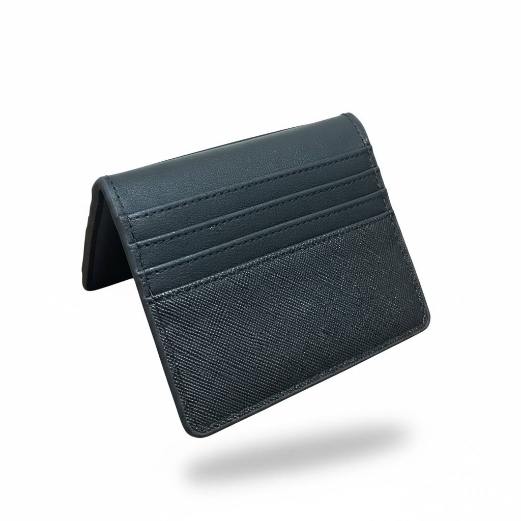 Lacoste Leather Card Holder β Black ππ€