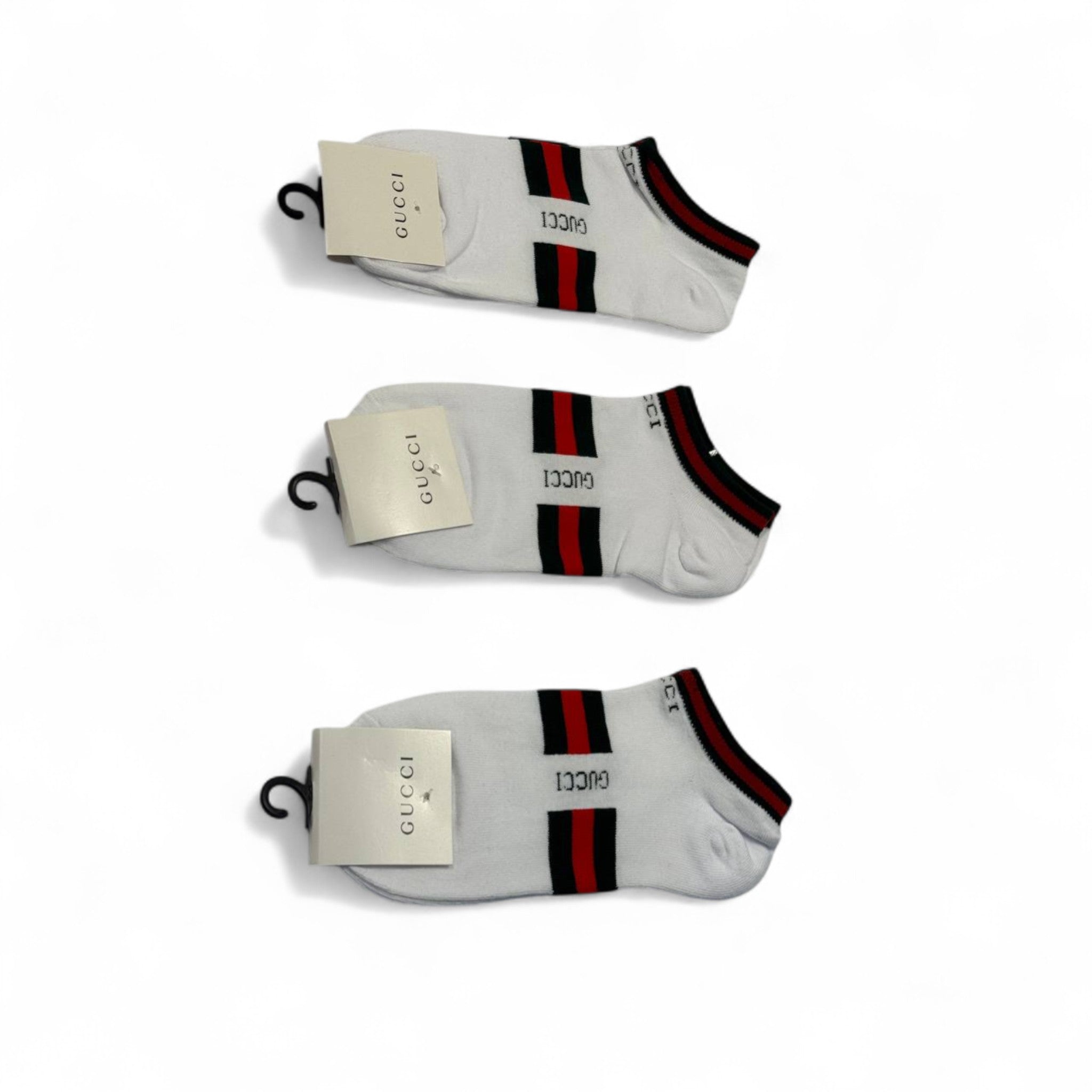 Gucci-Inspired Striped Ankle Socks 3-Pack βͺπ₯π’ | Iconic Everyday Luxury