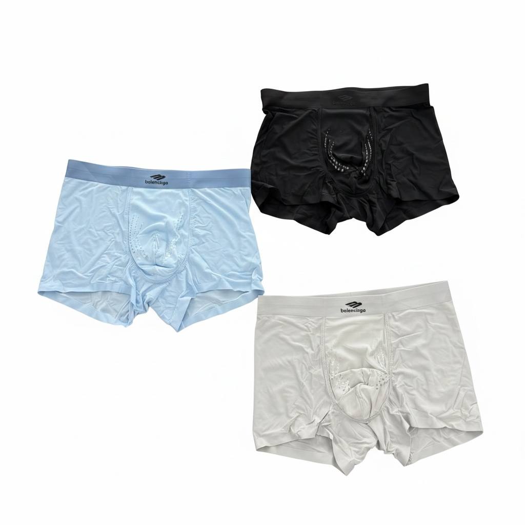 Balenciaga Premium Ice Silk Boxer Briefs Set β Luxury Performance Underwear Collection β‘π€π€π