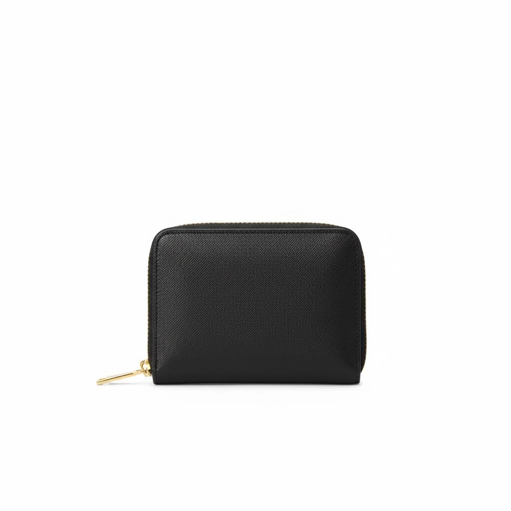 Prada Milano Zip Wallet — Black