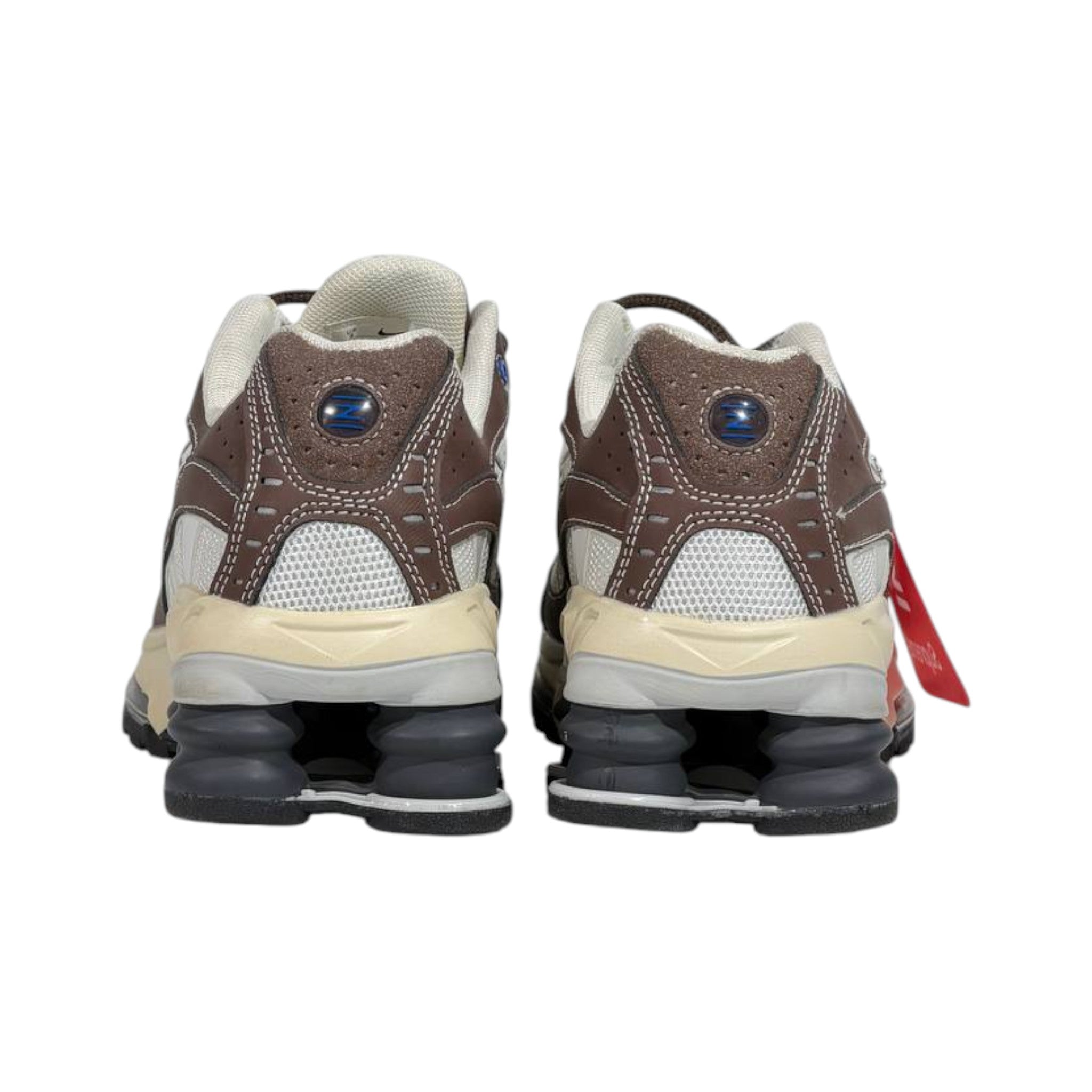 π€β‘ Nike Shox R4 Retro Brown & Cream Running Sneakers β Y2K Streetwear Cushion Shoes ππ₯