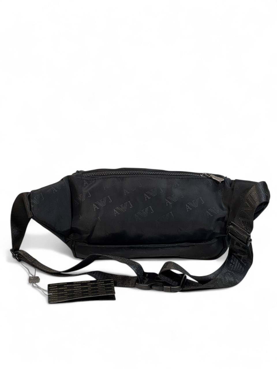 Emporio Armani EA7 Black Belt Bag š¤ | Luxury Monogram Crossbody Pouch for Everyday Style