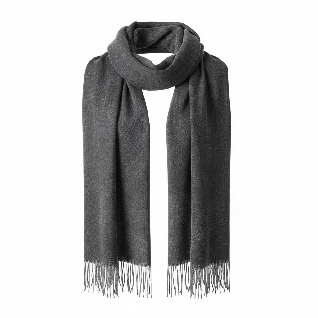 Louis Vuitton Classic Grey Scarf 🧣✨ | Timeless Minimal Luxury