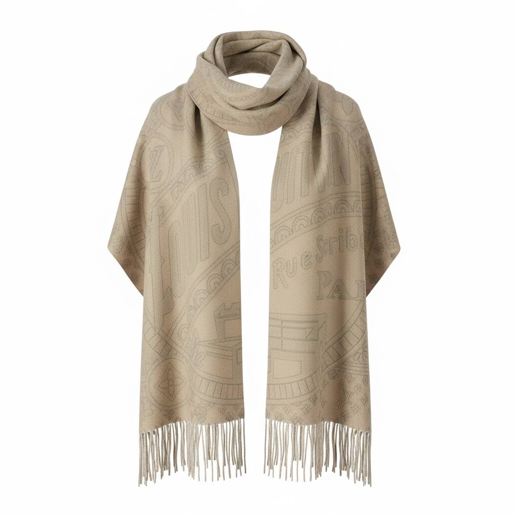 Louis Vuitton Monogram Embossed Scarf π€β¨ | Timeless Luxury Statement