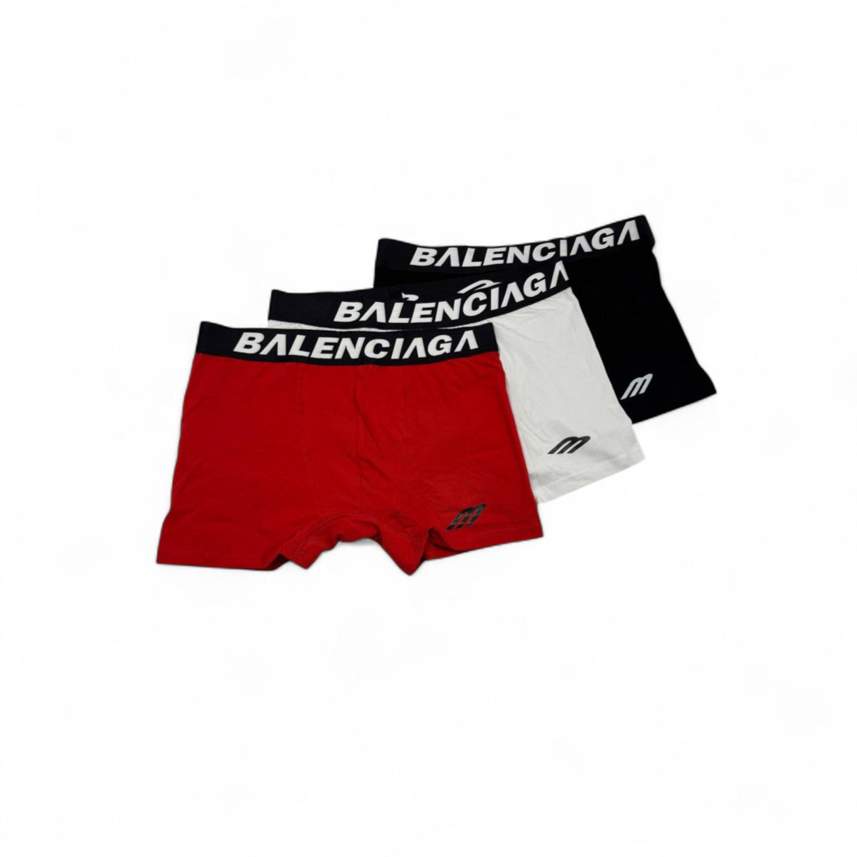 Balenciaga Boxer Briefs – 3-Pack Power Logo Edition 🩲💯