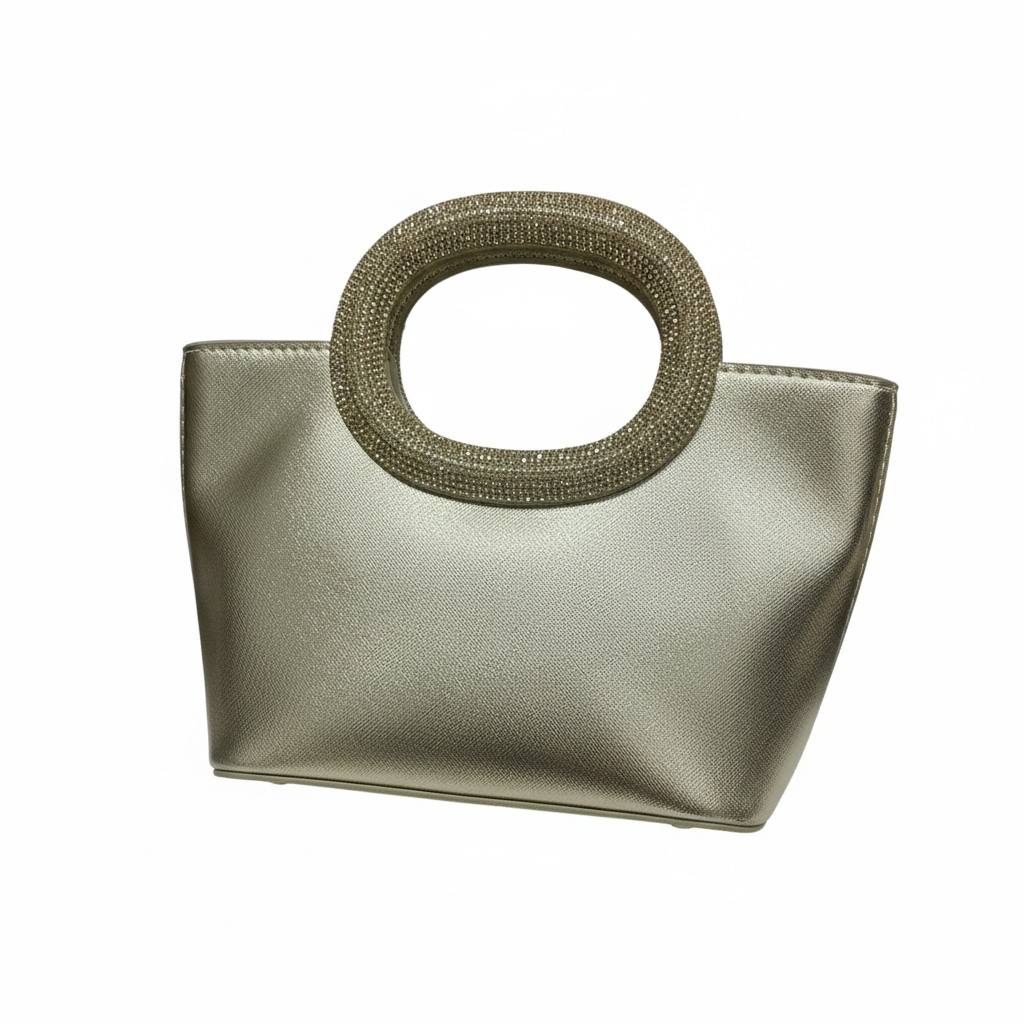 Champagne Crystal Halo Tote ✨🥂 | Luxury Rhinestone Statement Handbag