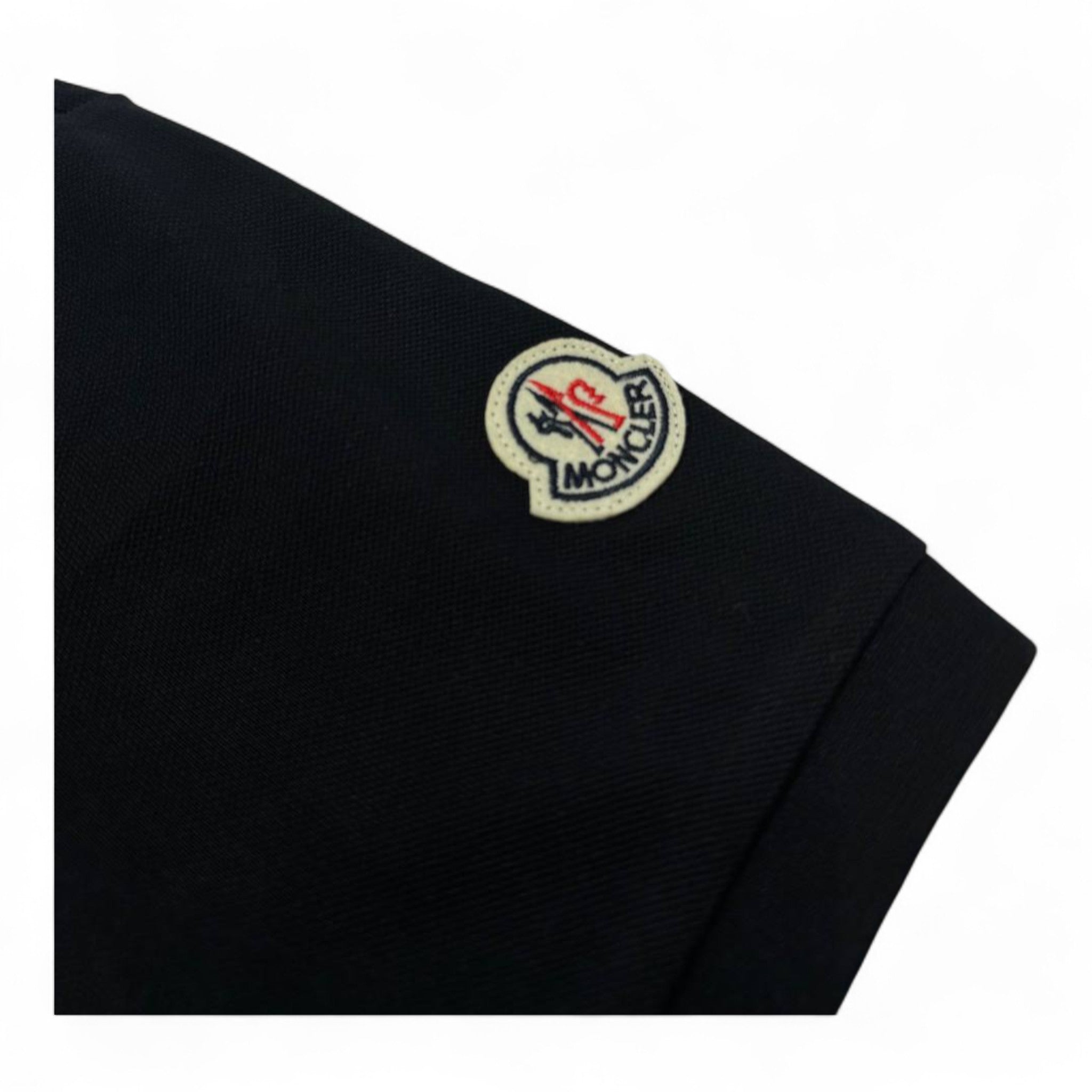 ๐ง Moncler Graphic Logo Polo โ Black with Iconic Patch ๐ซ๐ทโจ
