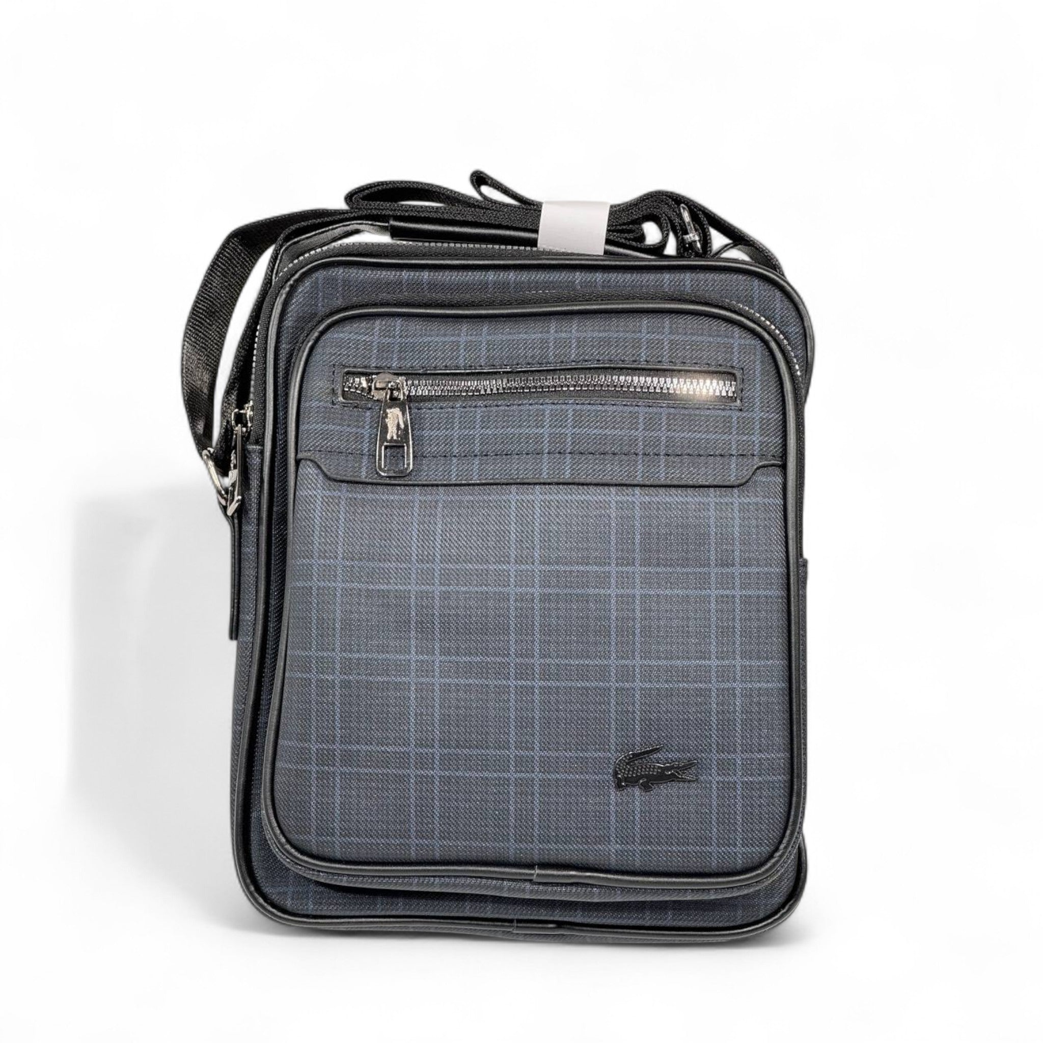 š Lacoste Graphite Check Crossbody Bag ā Sporty Sophistication, Everyday Edge