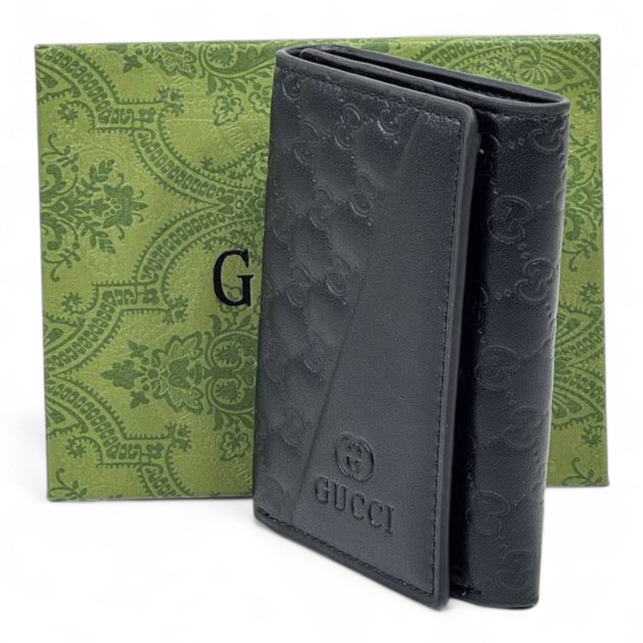 π€ Gucci Black Monogram Wallet β Iconic Elegance, Modern Sophistication