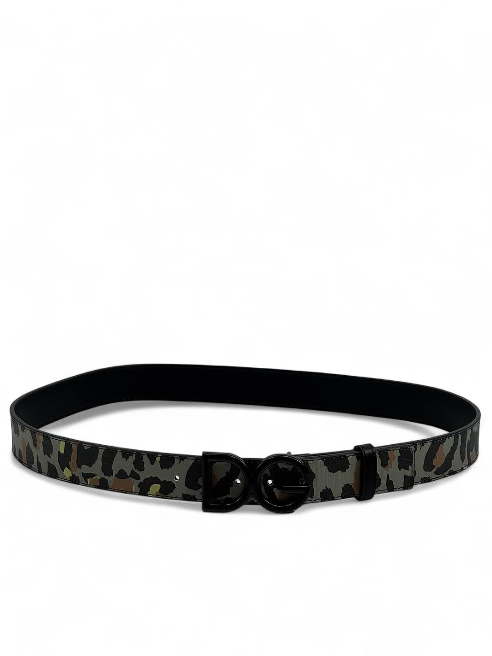 Dolce & Gabbana™ Camouflage DG Belt 🐆 (130 cm | Black Buckle Edition)