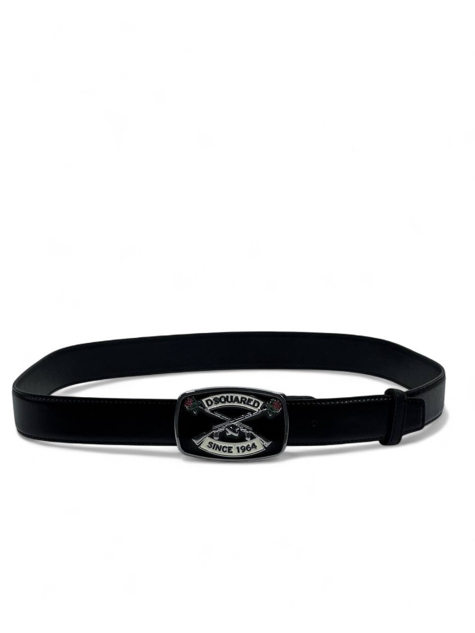 Dsquared2™ Vintage Logo Belt ⚔️ (120 cm | Black Leather Edition)