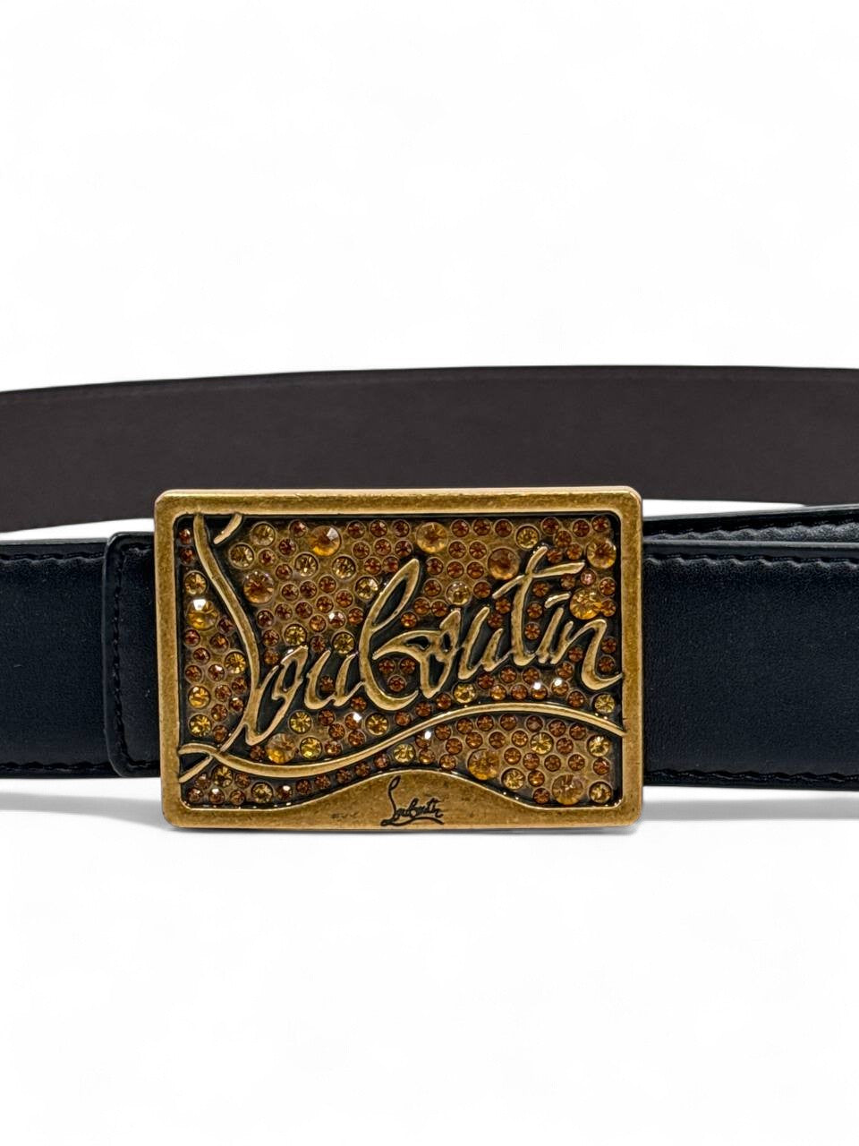 Christian Louboutin™ Golden Signature Belt ✨ (130 cm | Bronze Edition)