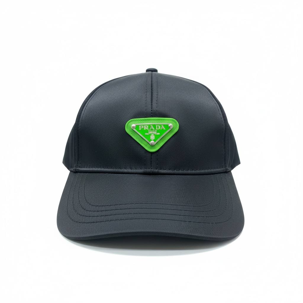 Prada Triangle Logo Black Cap ππ€π§’