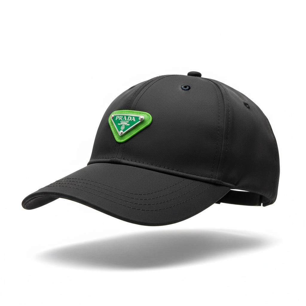 Prada Triangle Logo Black Cap ππ€π§’