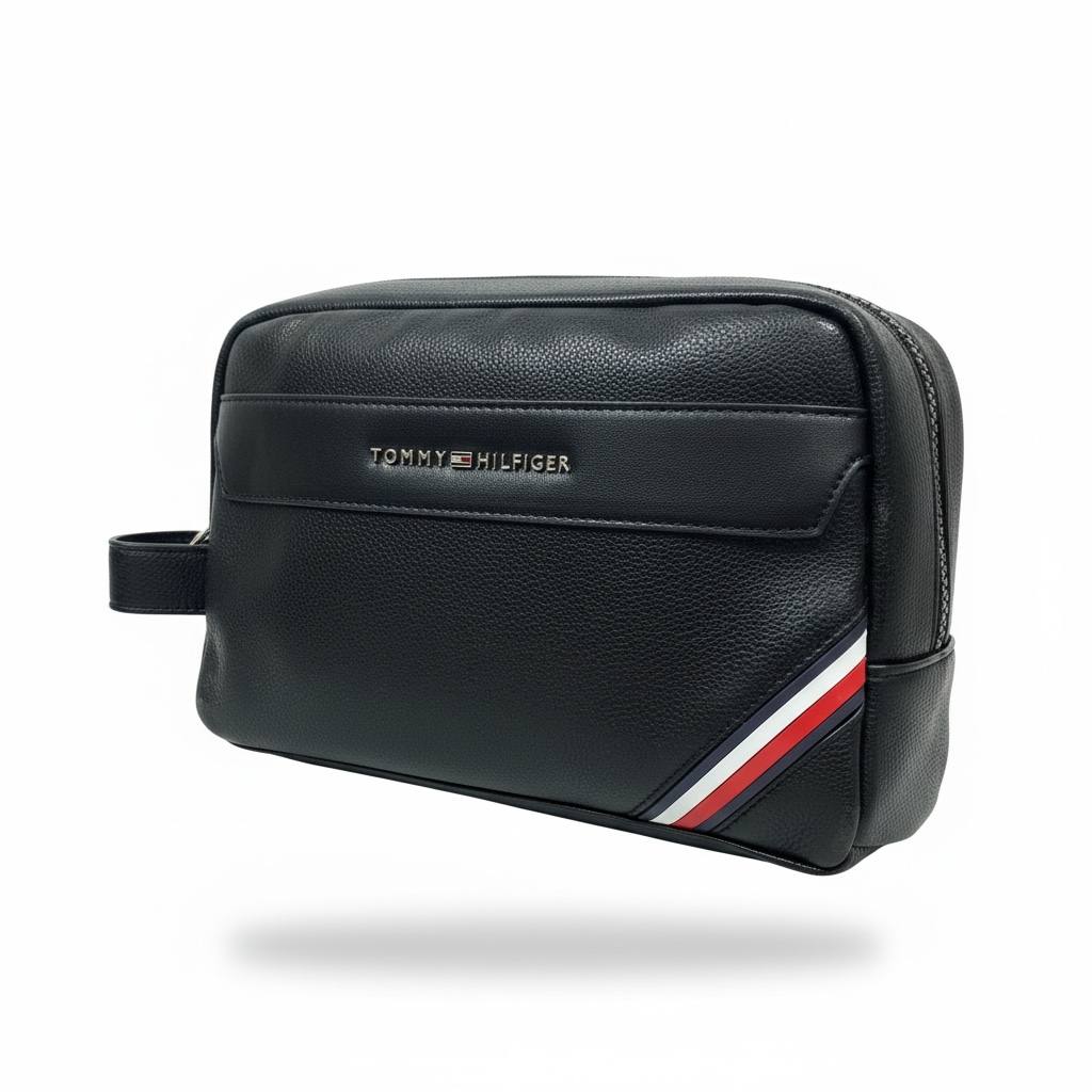 Tommy Hilfiger Premium Black Toiletry Pouch π€βοΈ