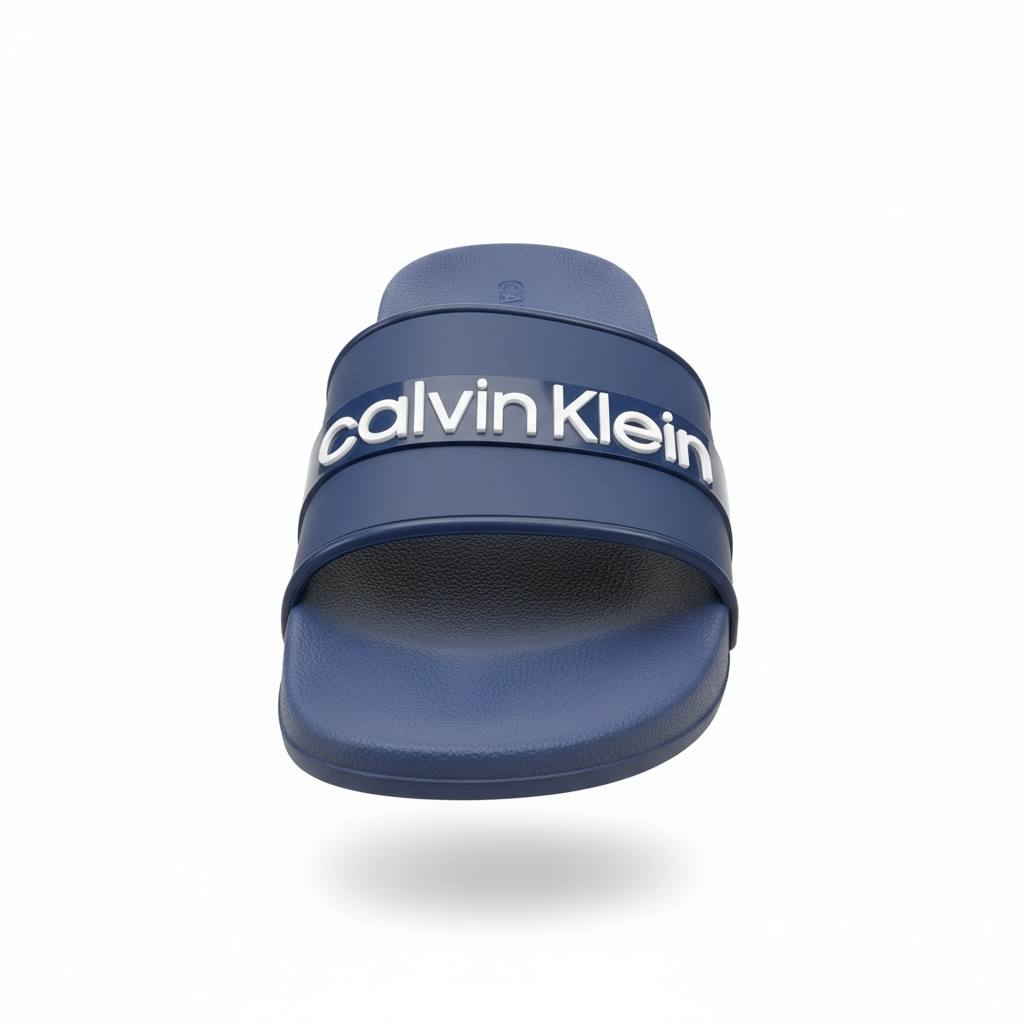 Calvin Klein Logo Slides β Navy Blue Casual Summer Slippers π£π