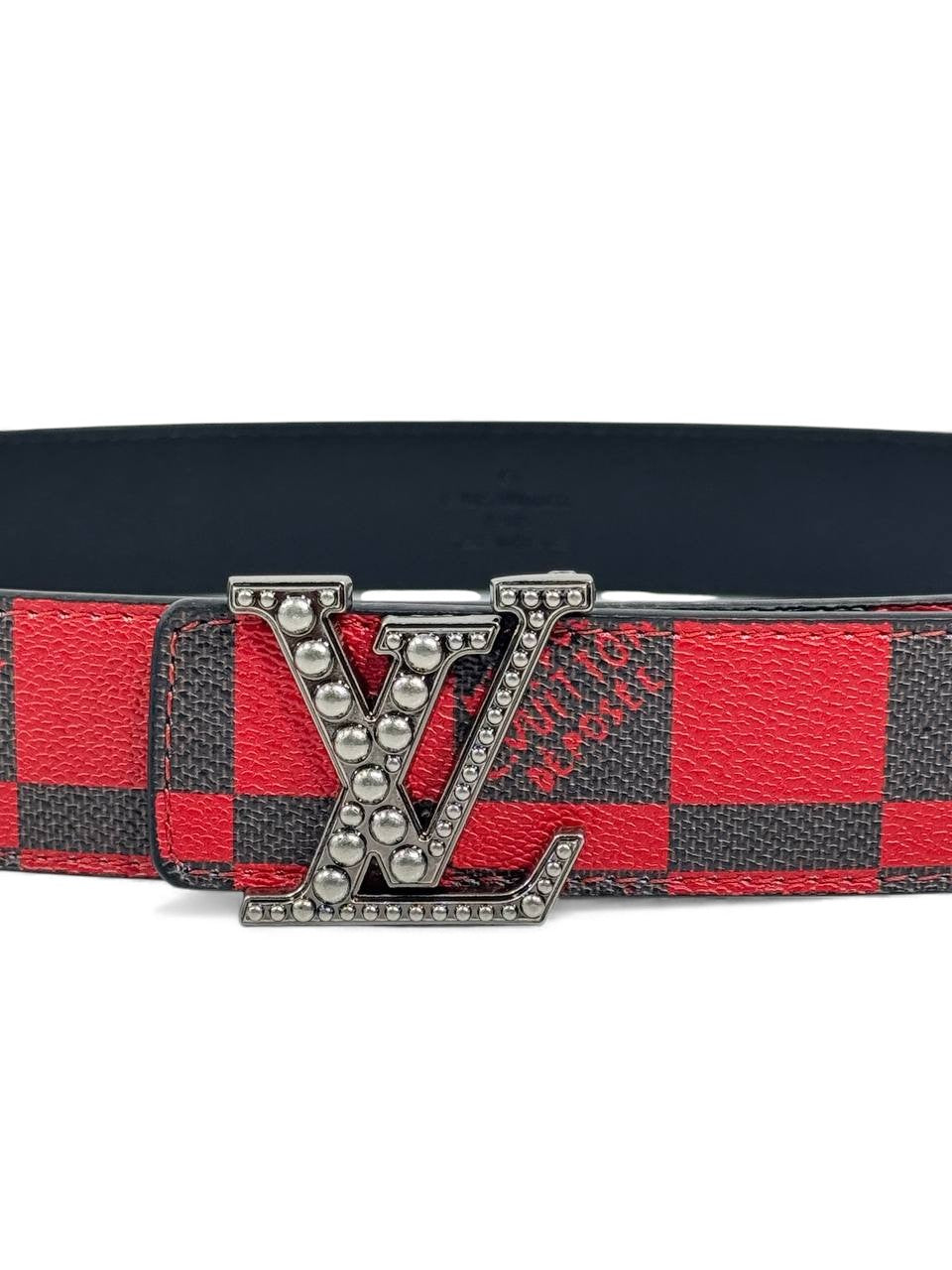 ❤️ Louis Vuitton Damier Red & Black Belt – 115cm 🔥✨