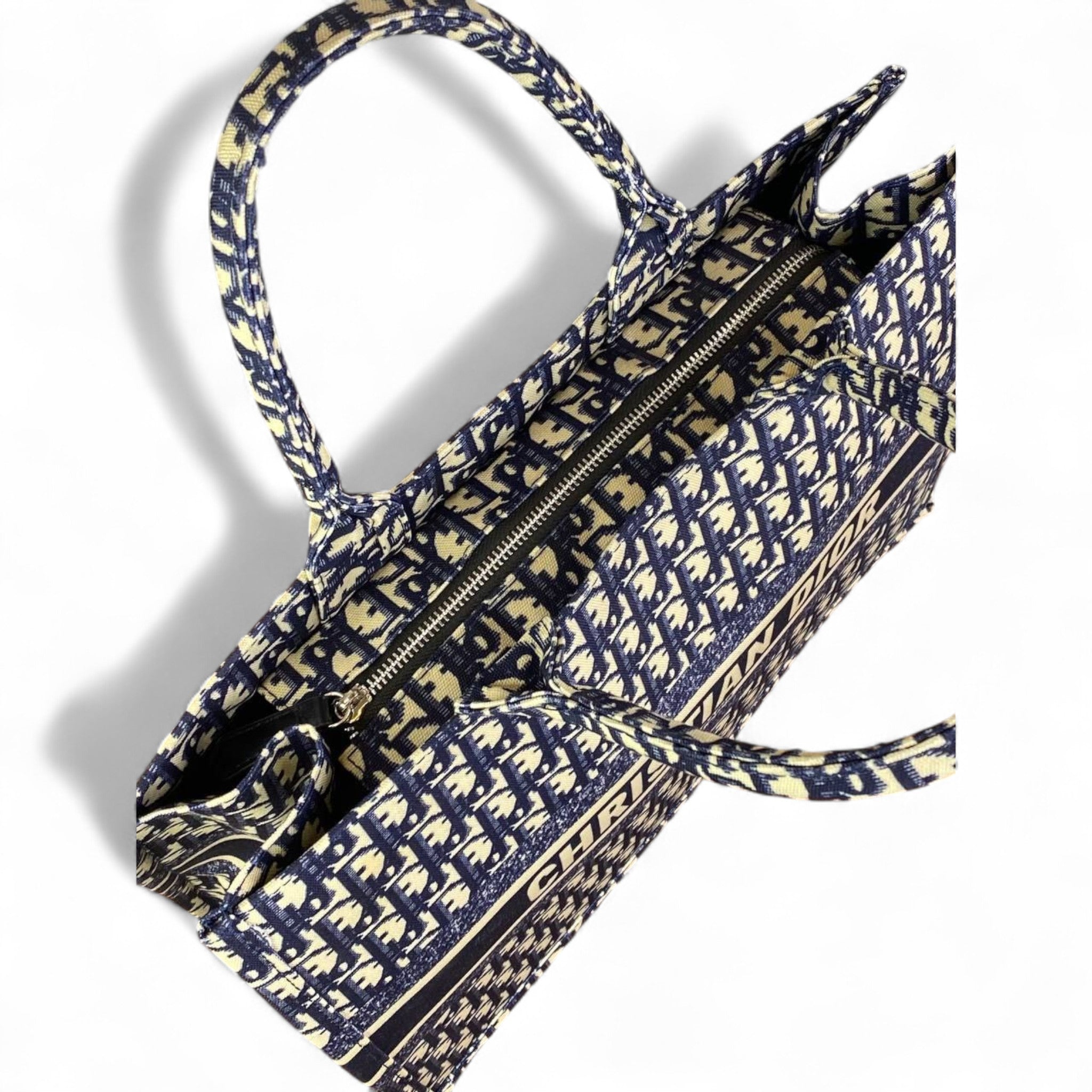 Christian Dior Book Tote Bag β Navy Oblique Canvas π