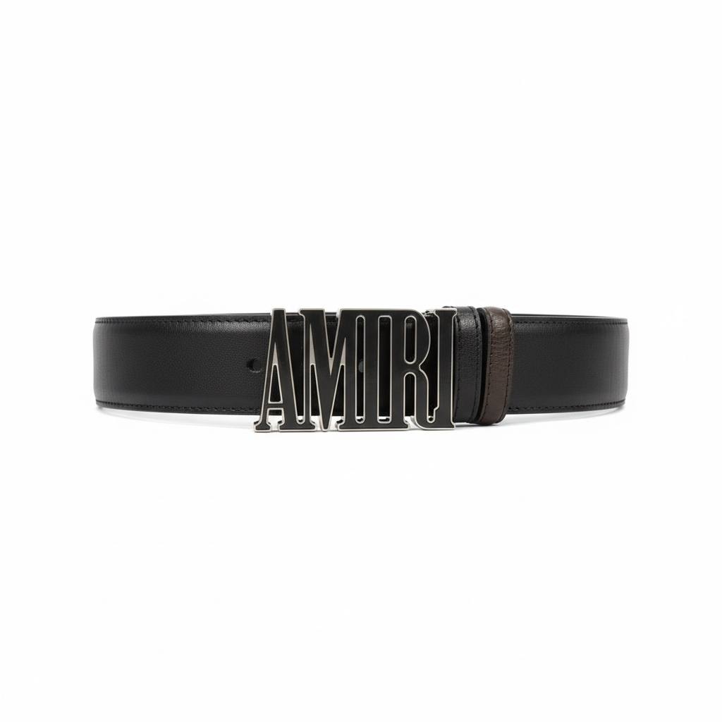 Amiri Reversible Leather Belt β Bold Logo Edition π€π€β¨ (120cm)