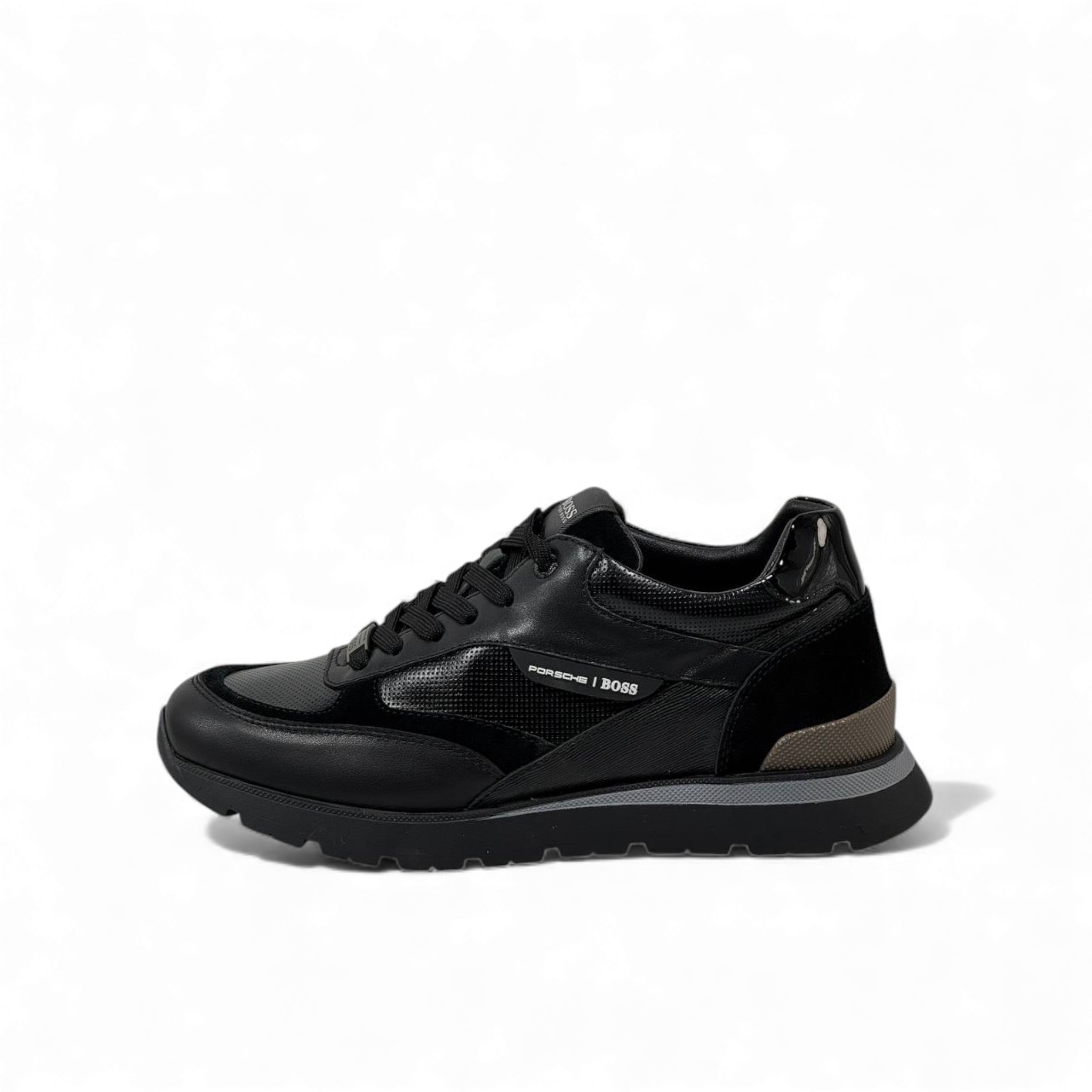 BOSS x Porsche Forged Black Sneakers – Performance Meets Precision ⚙️🏁