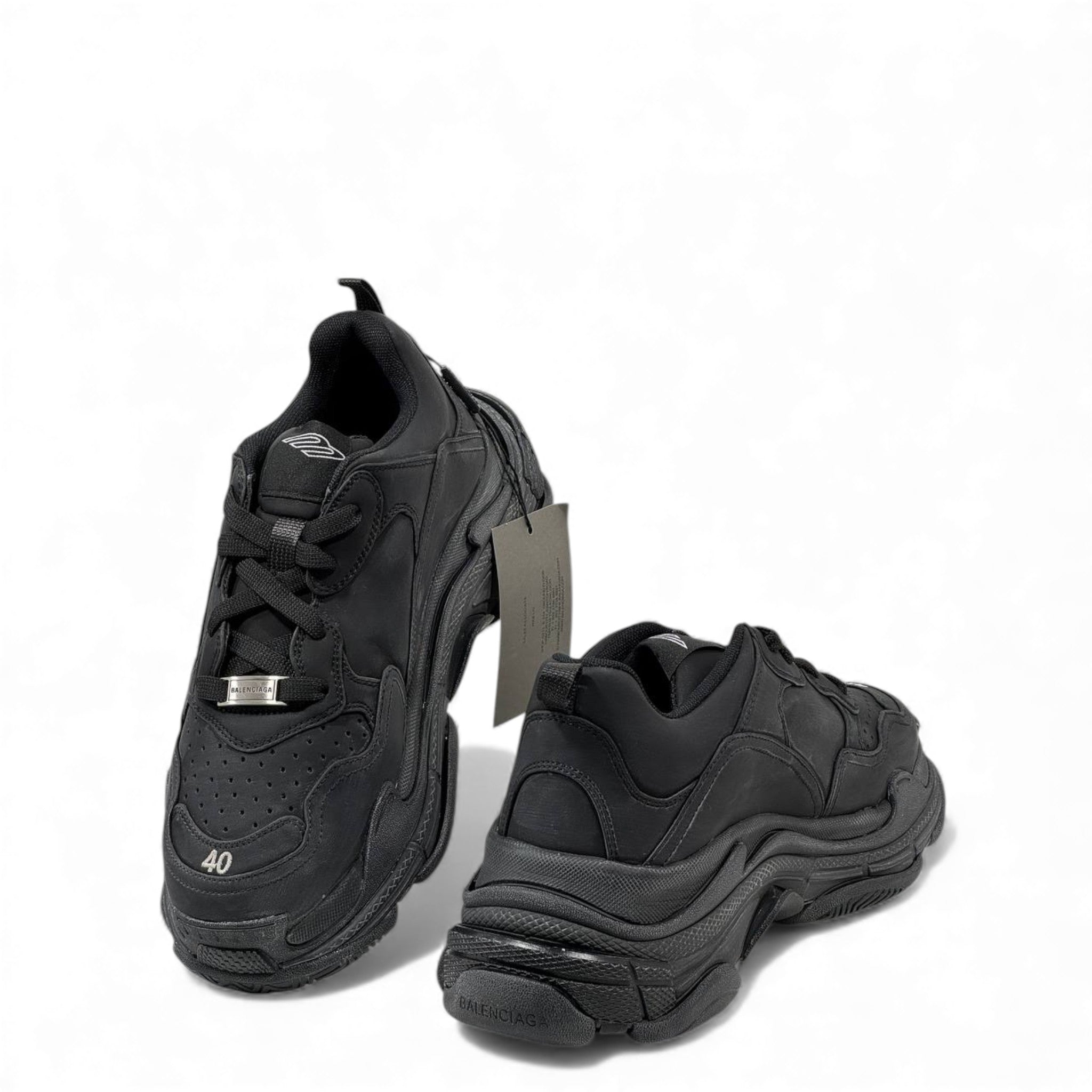 Balenciaga Triple S β All Black Stealth Edition π€
