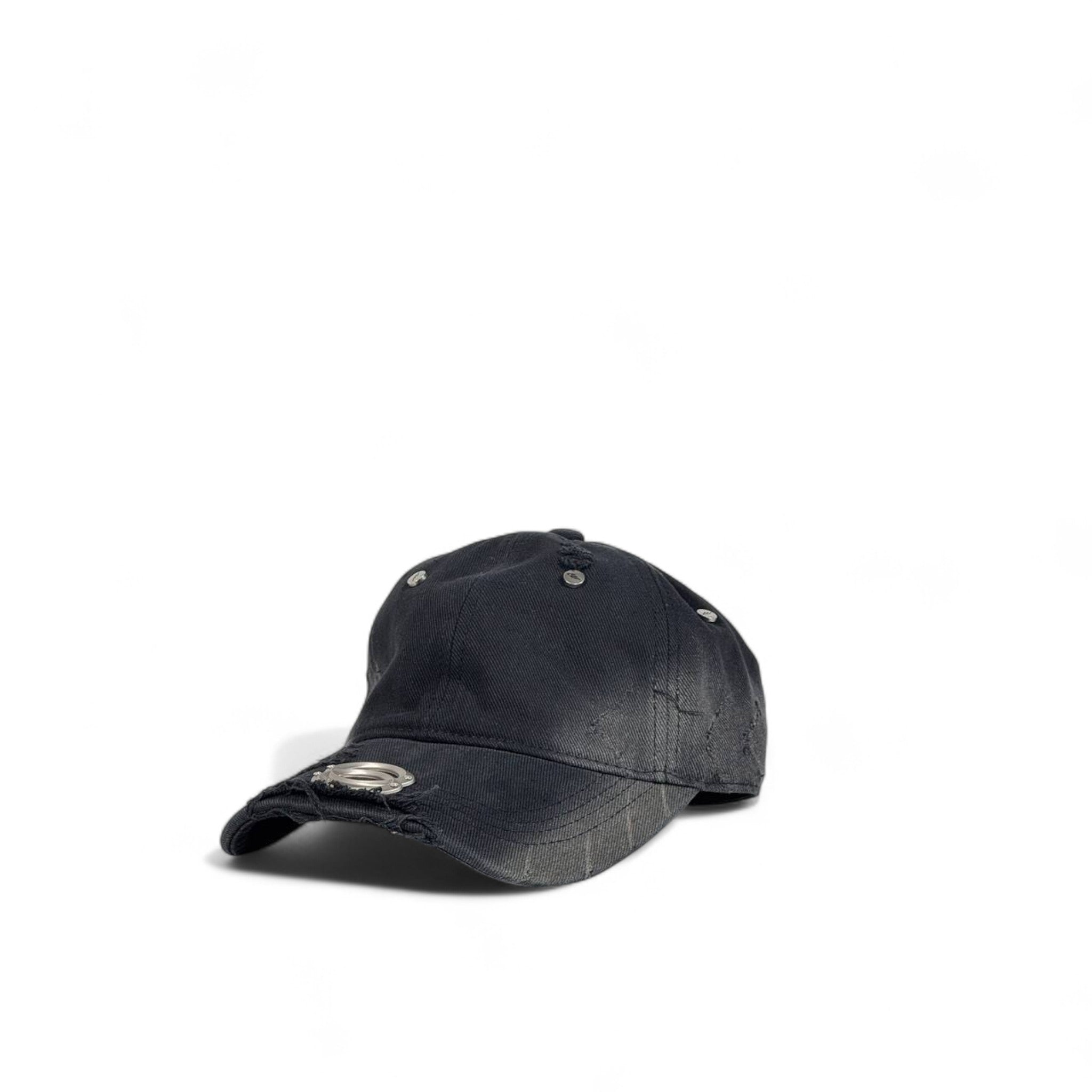 Balenciaga Style Black Distressed Baseball Cap š¤ | Luxury Urban Fashion