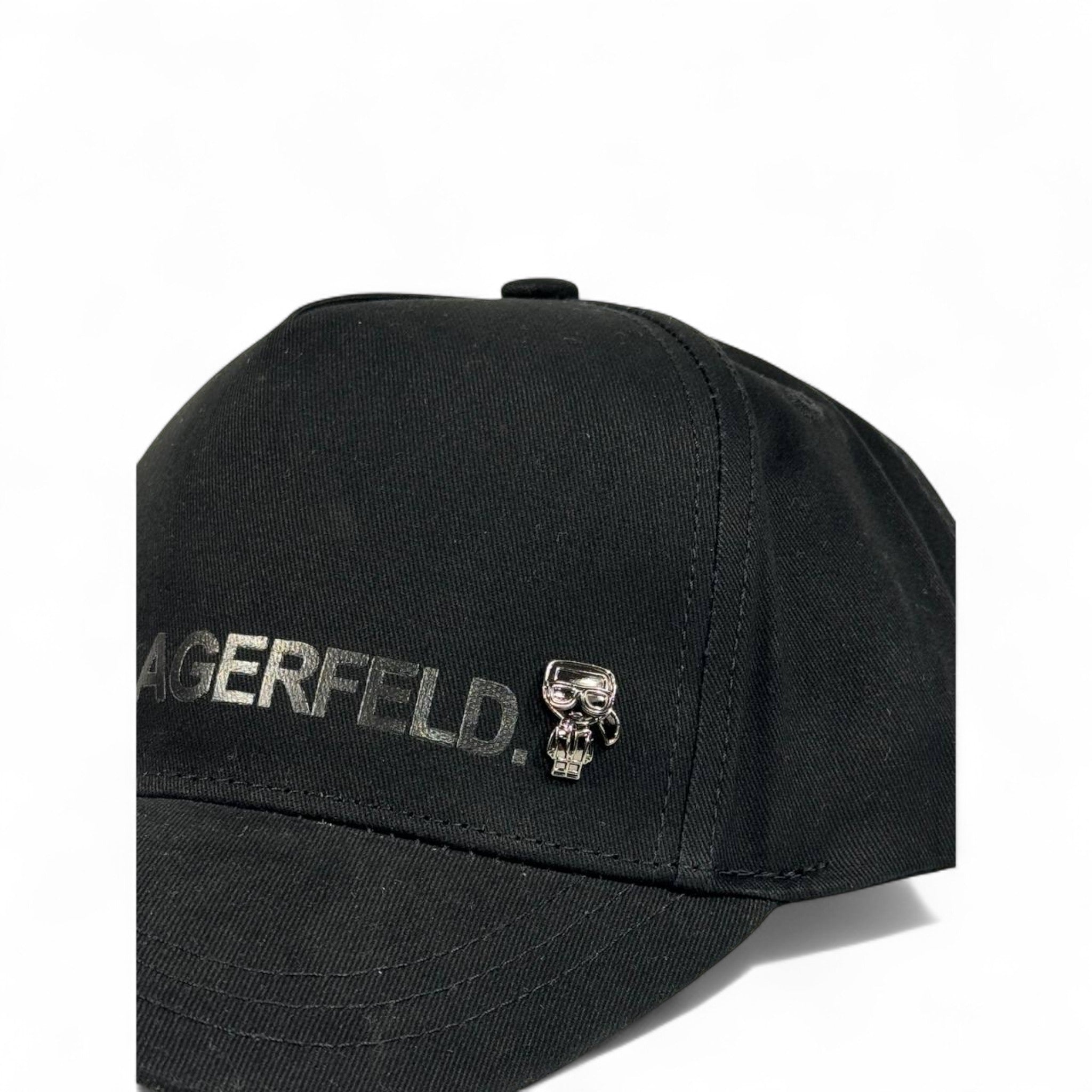 Karl Lagerfeld Style Black Logo Baseball Cap đź–¤ | Luxury Streetwear